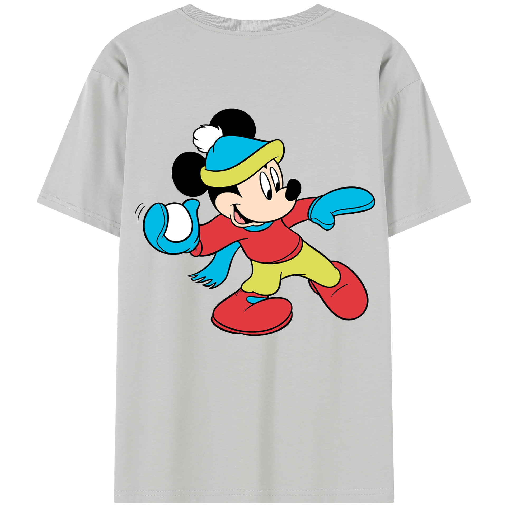 （画像用） ミッキーマウス Mickey Mouse レディース半袖Tシャツ(バックプリント)