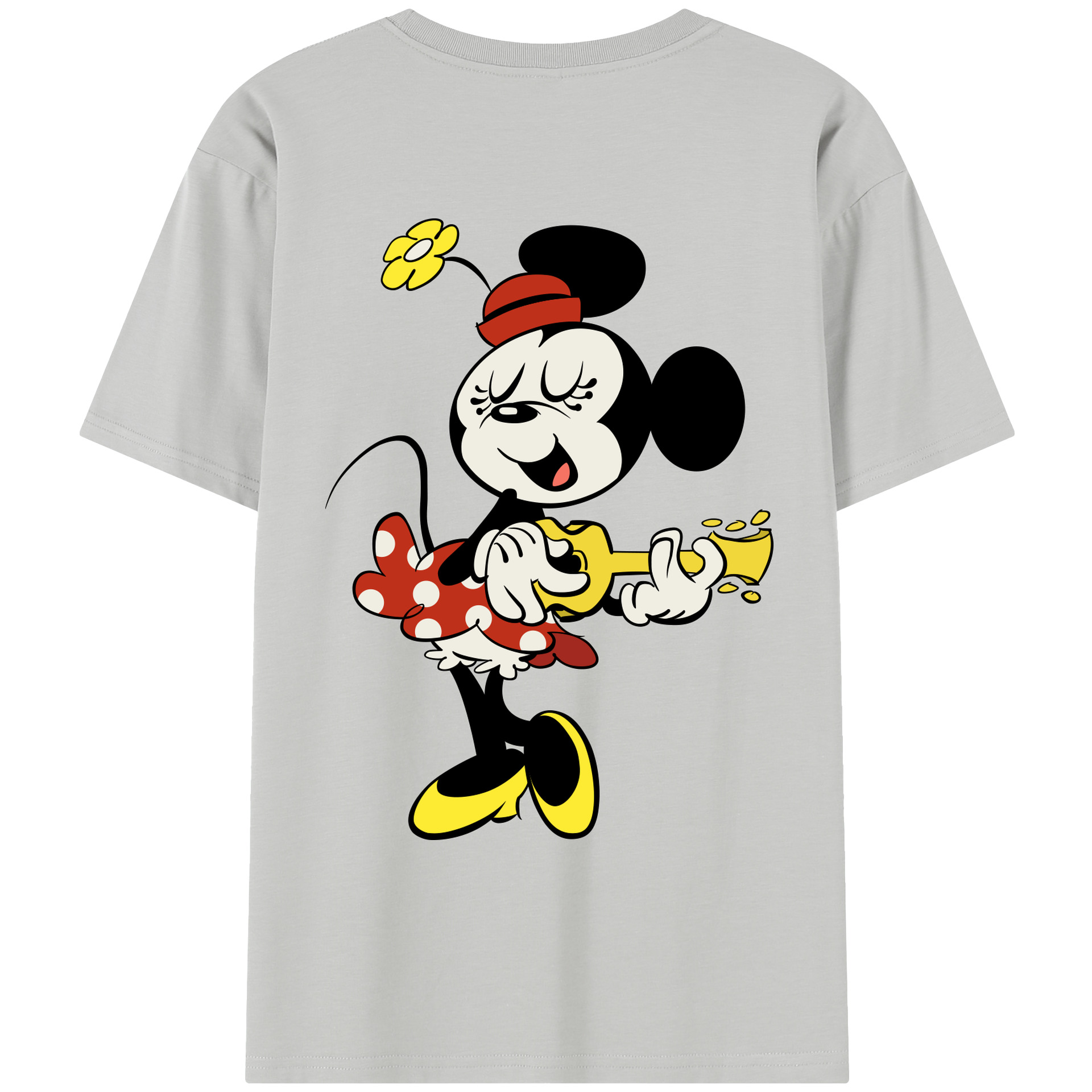 （画像用） ミッキーマウス Mickey Mouse レディース半袖Tシャツ(バックプリント)
