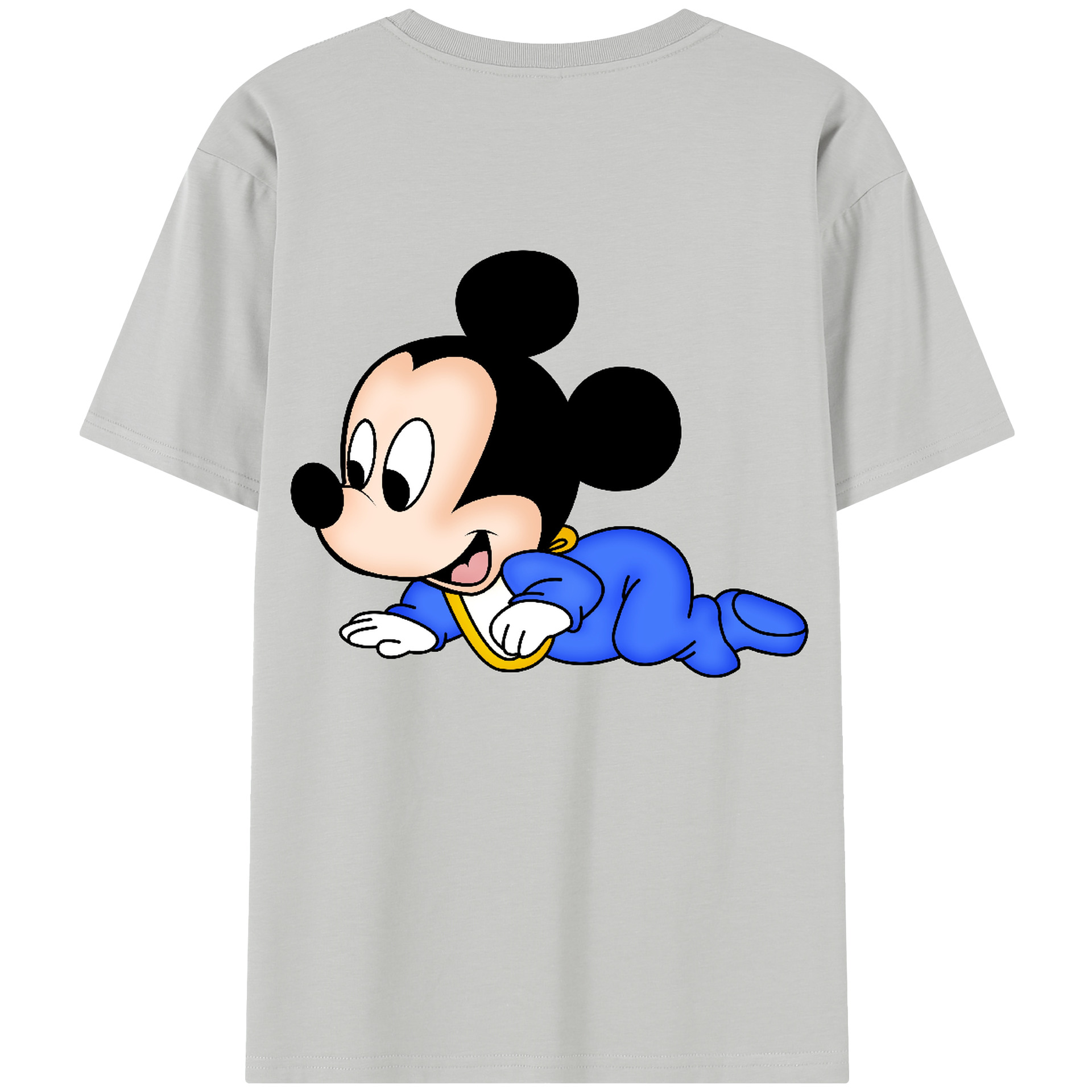 （画像用） ミッキーマウス Mickey Mouse レディース半袖Tシャツ(バックプリント)