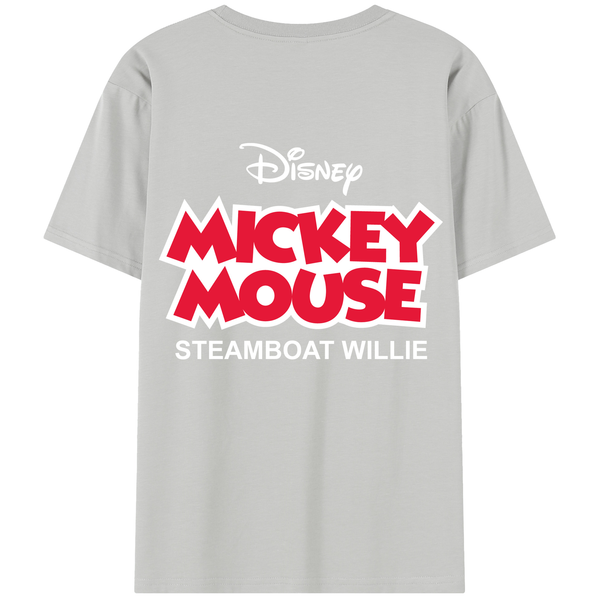 （画像用） ミッキーマウス Mickey Mouse レディース半袖Tシャツ(バックプリント)