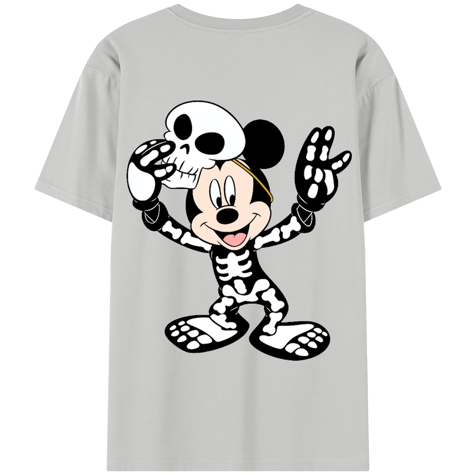 （画像用） ミッキーマウス Mickey Mouse レディース半袖Tシャツ(バックプリント)