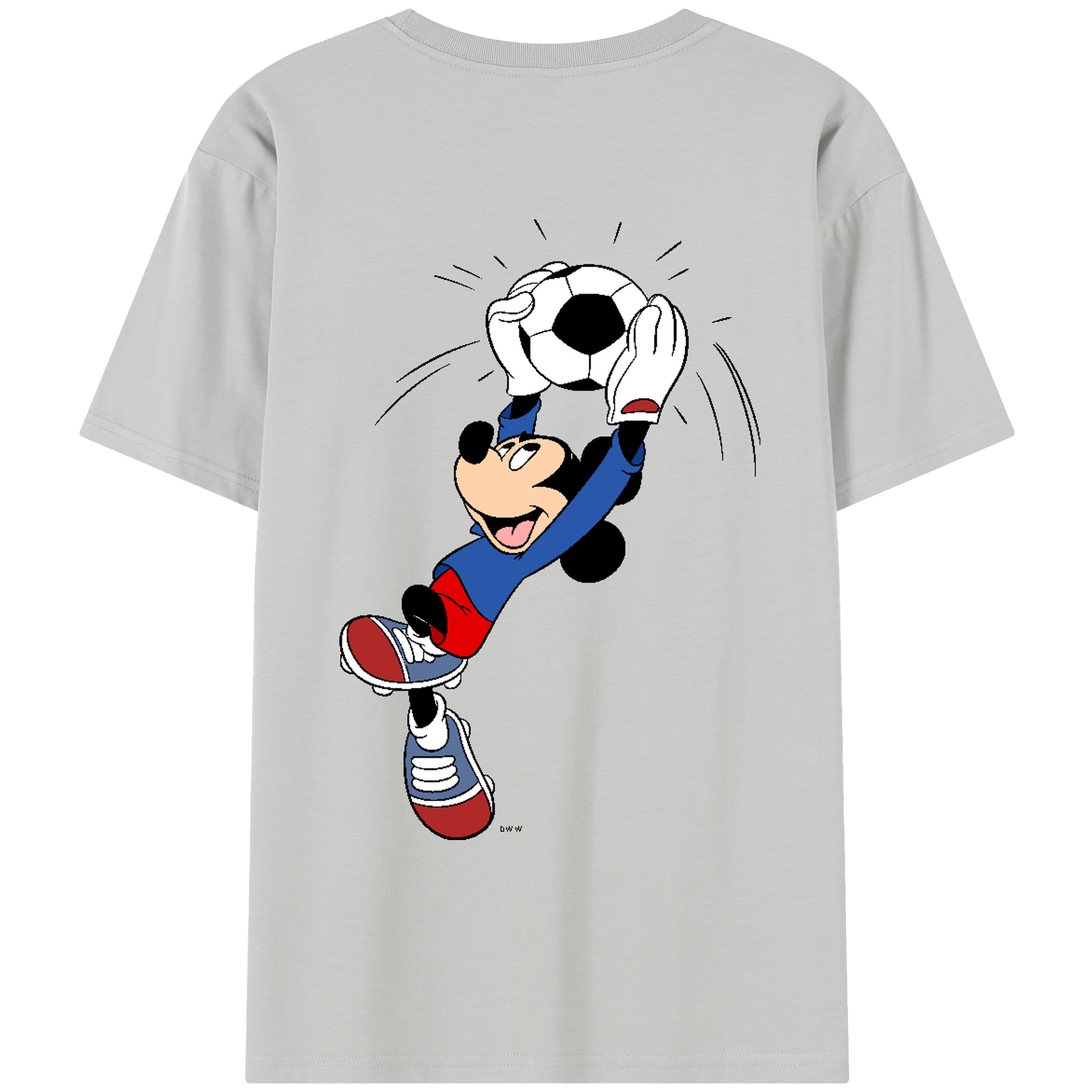 （画像用） ミッキーマウス Mickey Mouse レディース半袖Tシャツ(バックプリント)
