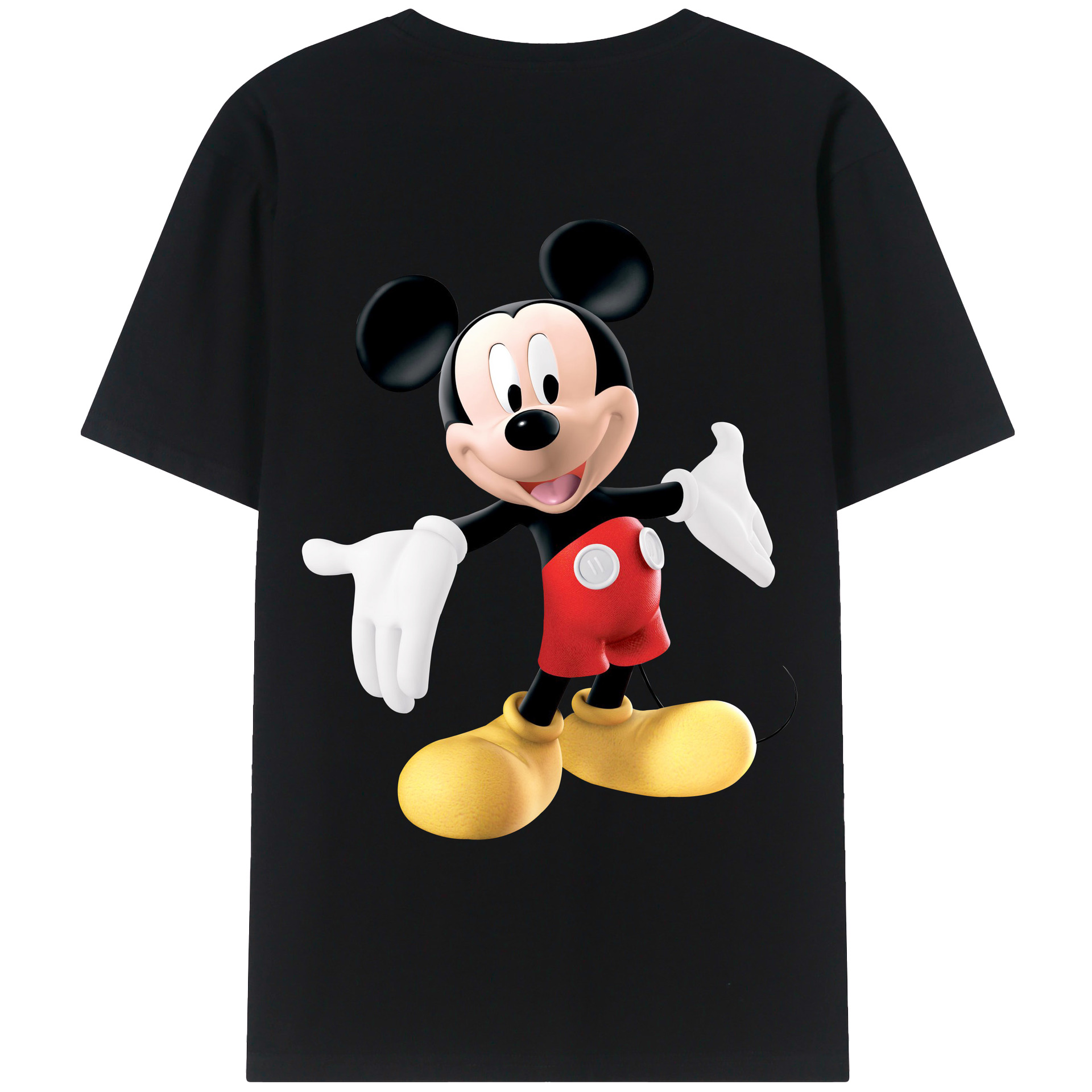 （画像用） ミッキーマウス Mickey Mouse レディース半袖Tシャツ(バックプリント)