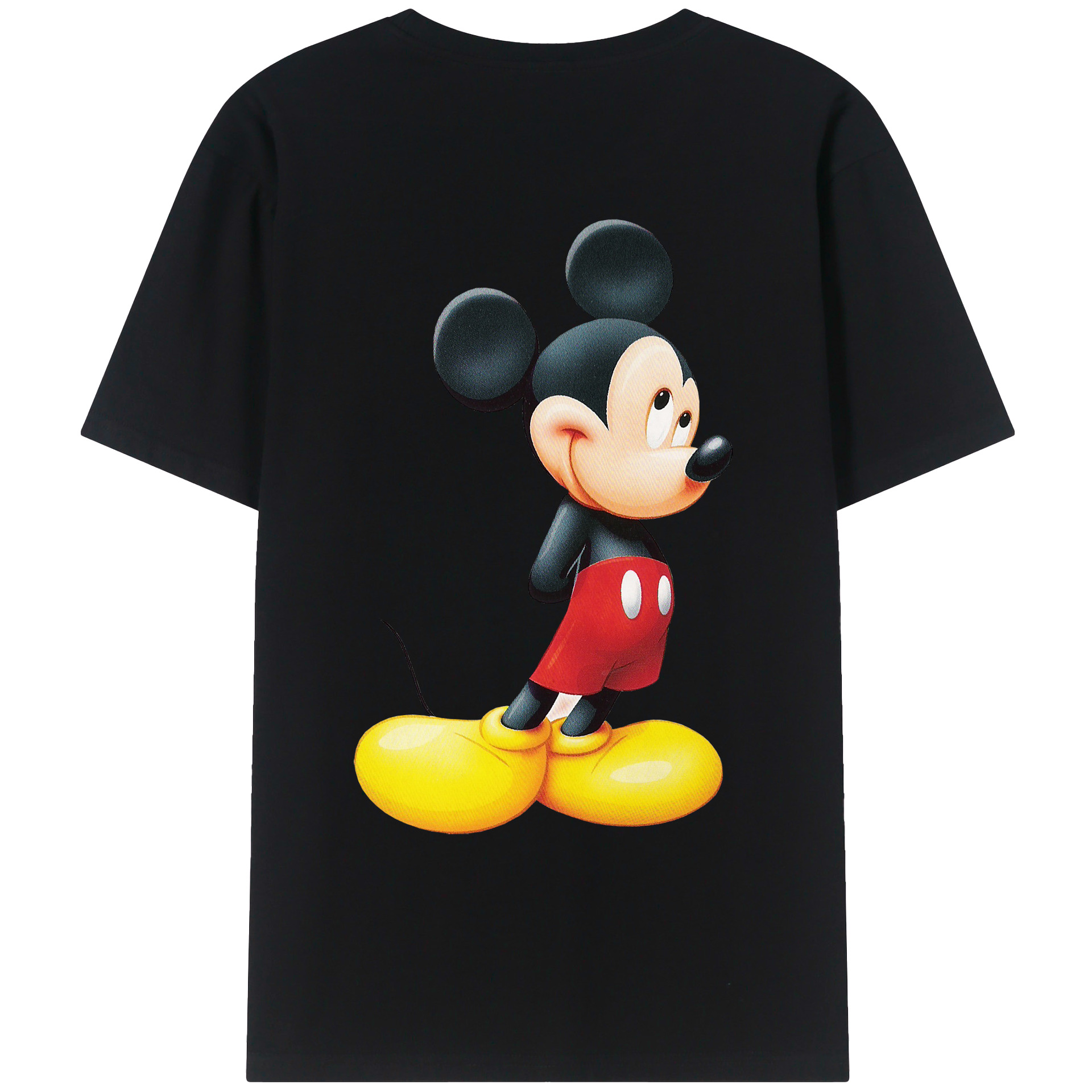 （画像用） ミッキーマウス Mickey Mouse レディース半袖Tシャツ(バックプリント)