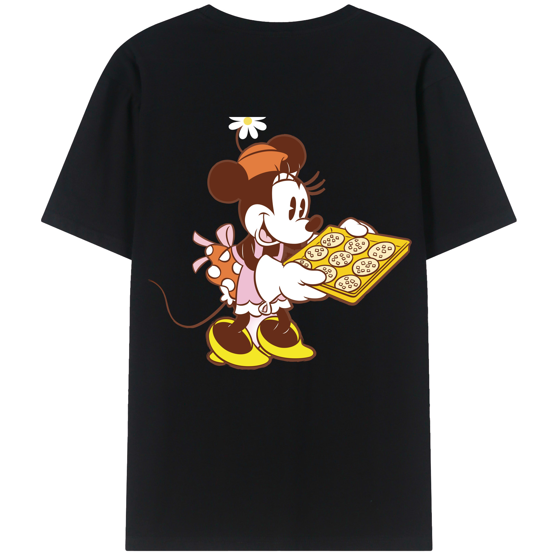 （画像用） ミッキーマウス Mickey Mouse レディース半袖Tシャツ(バックプリント)