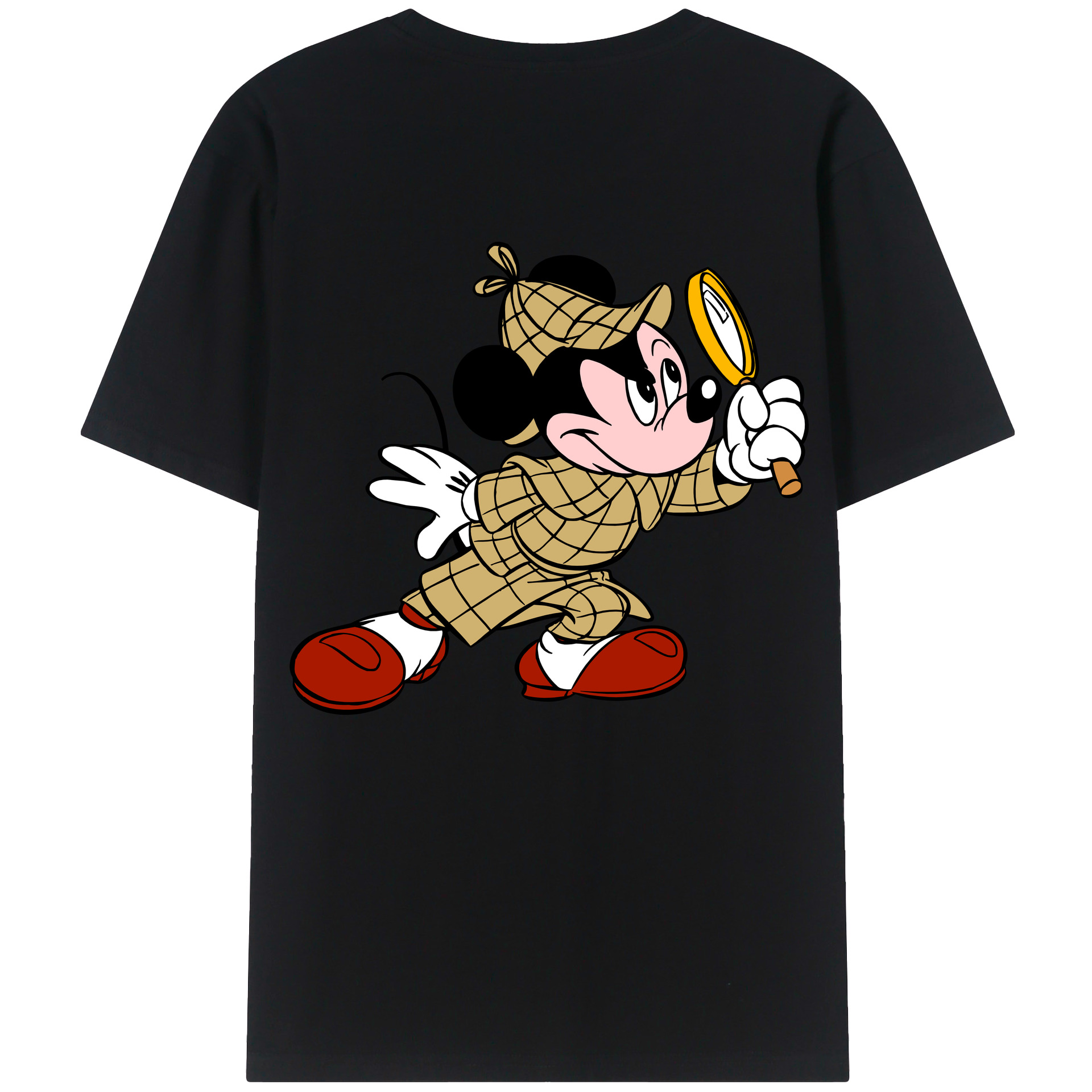 （画像用） ミッキーマウス Mickey Mouse レディース半袖Tシャツ(バックプリント)
