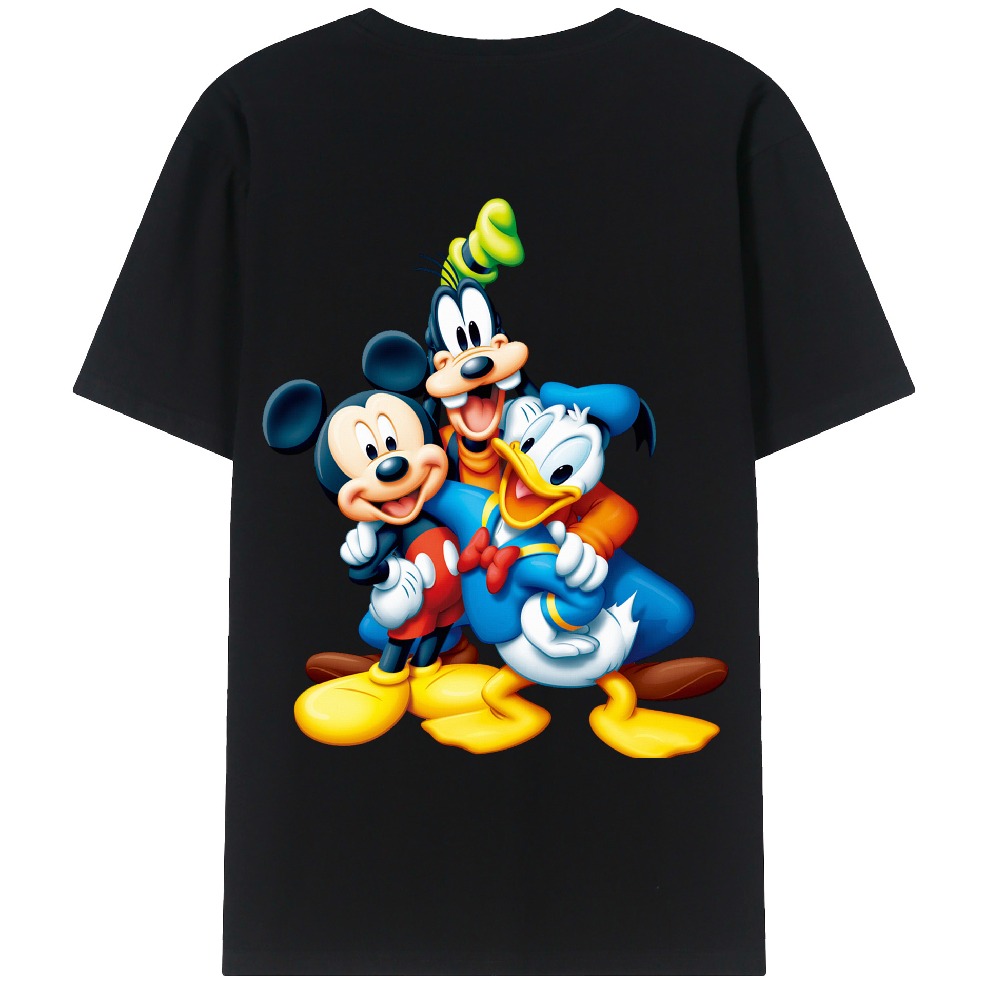 （画像用） ミッキーマウス Mickey Mouse レディース半袖Tシャツ(バックプリント)