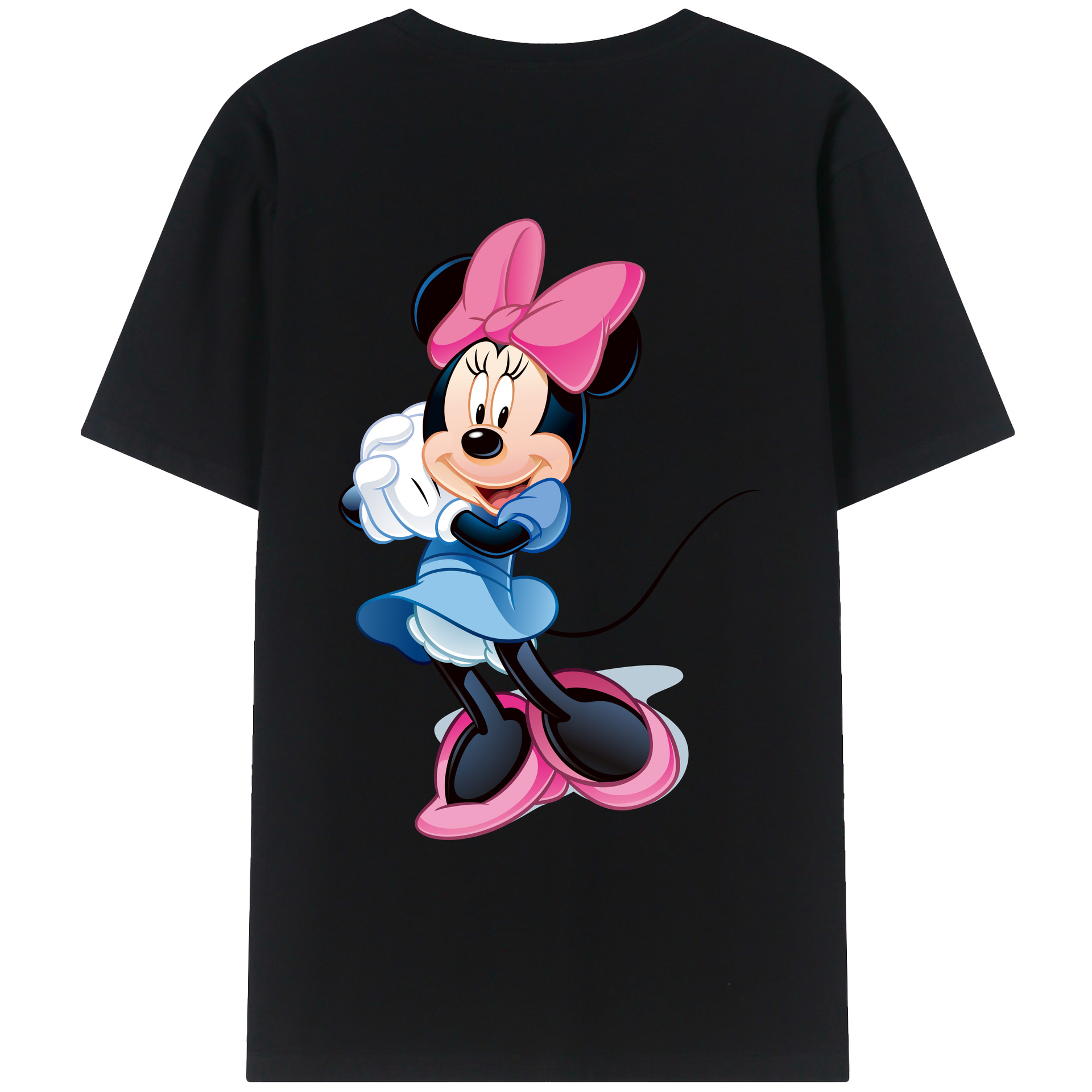 （画像用） ミッキーマウス Mickey Mouse レディース半袖Tシャツ(バックプリント)