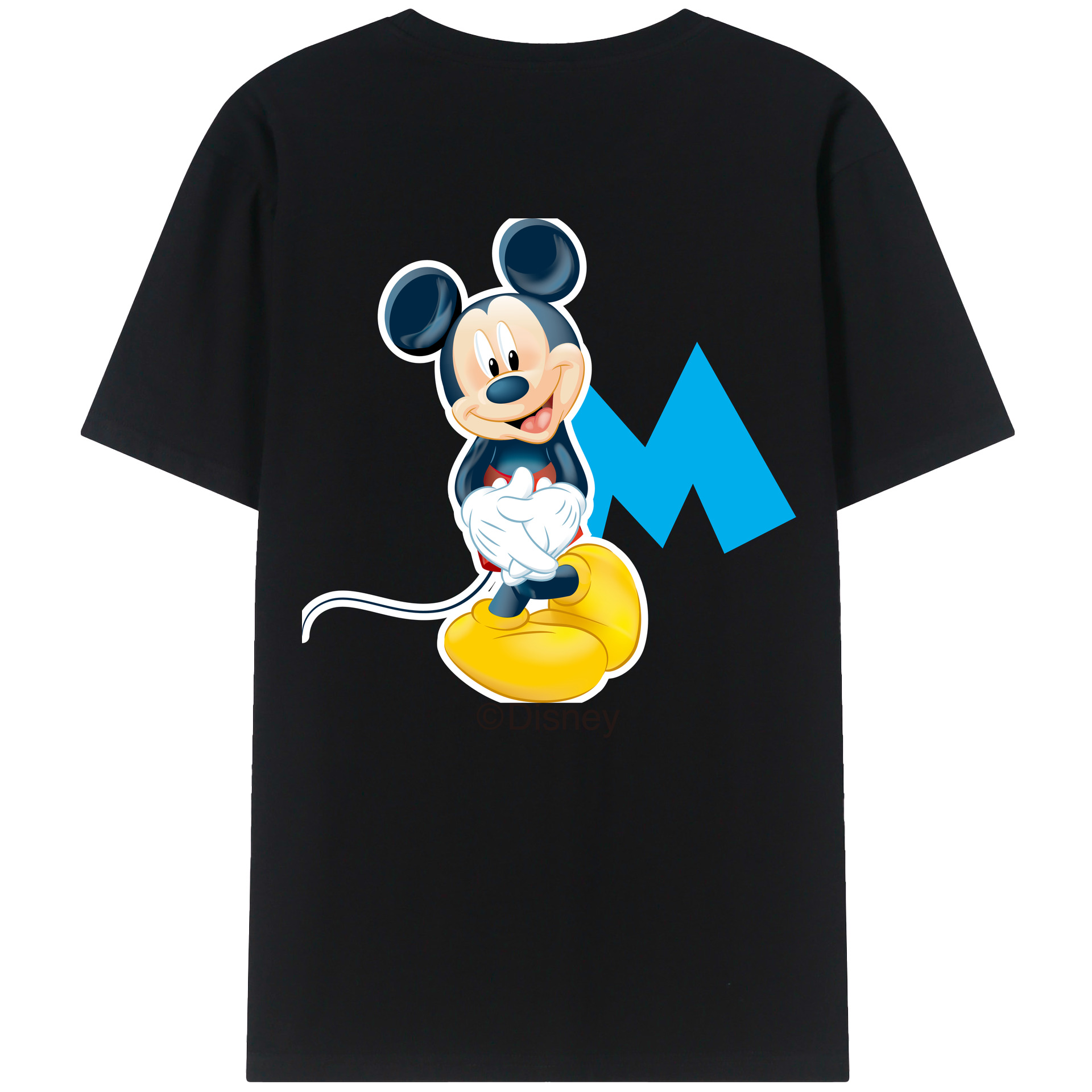 （画像用） ミッキーマウス Mickey Mouse レディース半袖Tシャツ(バックプリント)