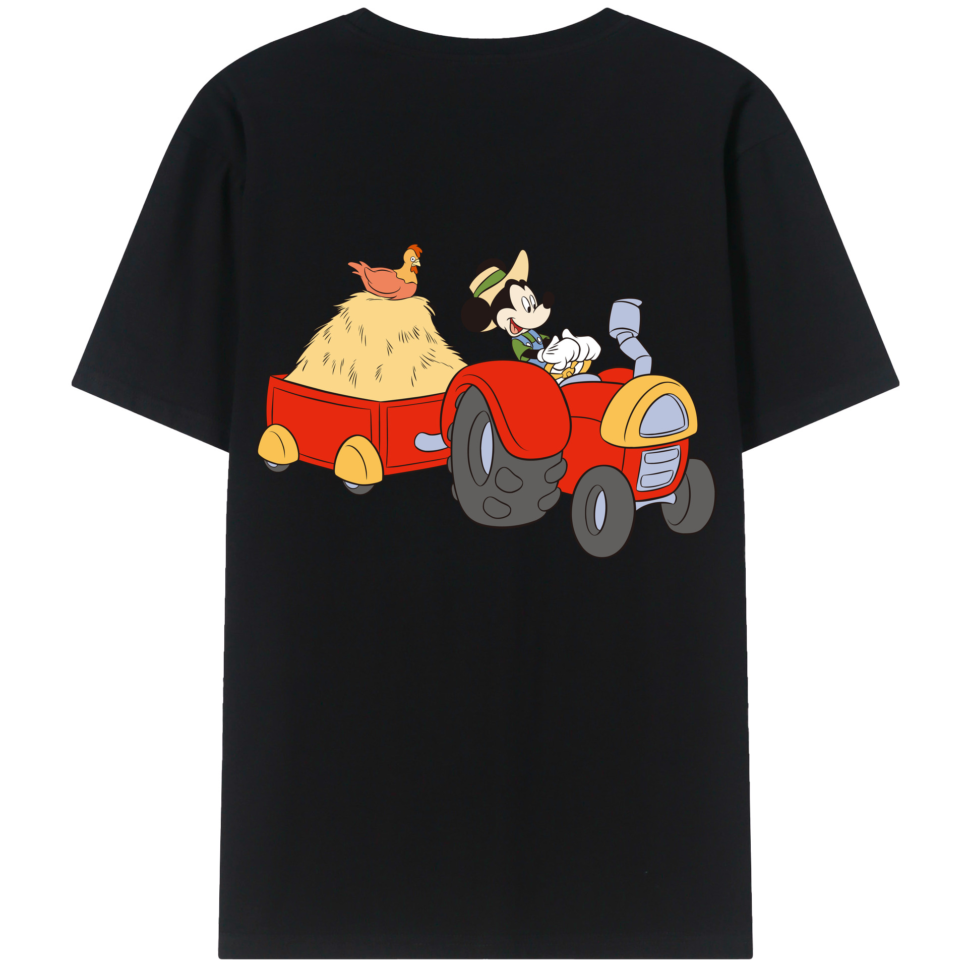 （画像用） ミッキーマウス Mickey Mouse レディース半袖Tシャツ(バックプリント)
