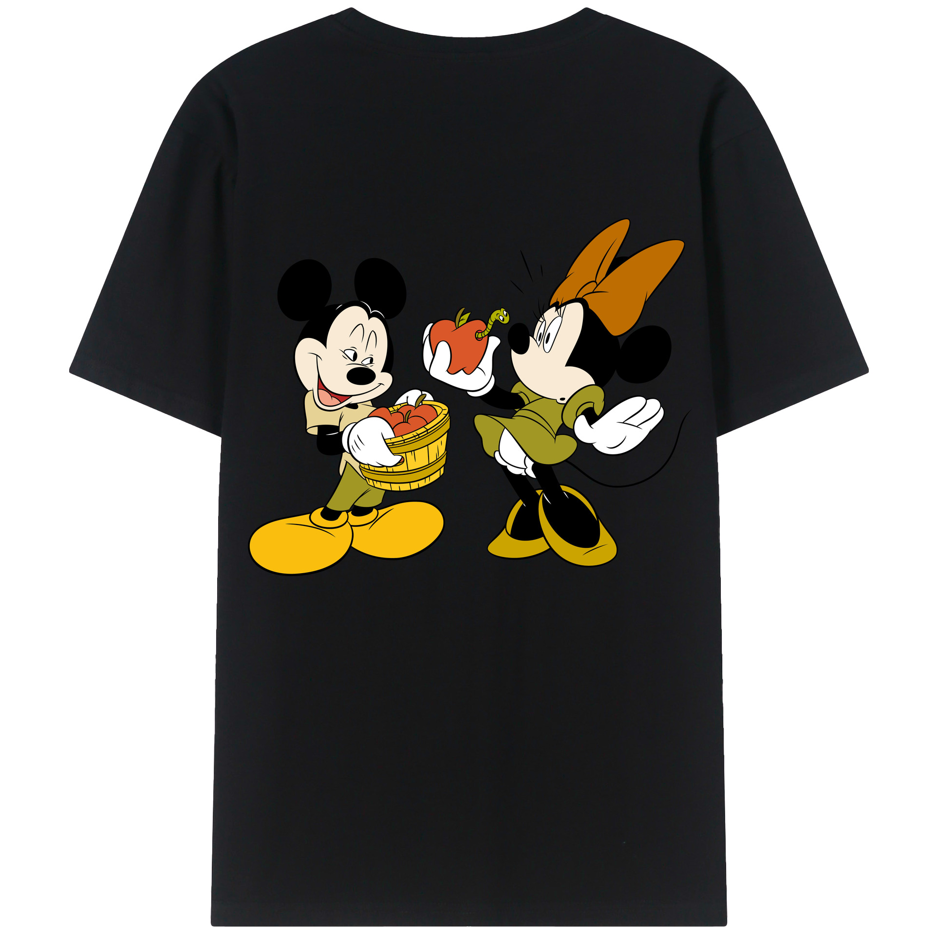 （画像用） ミッキーマウス Mickey Mouse レディース半袖Tシャツ(バックプリント)