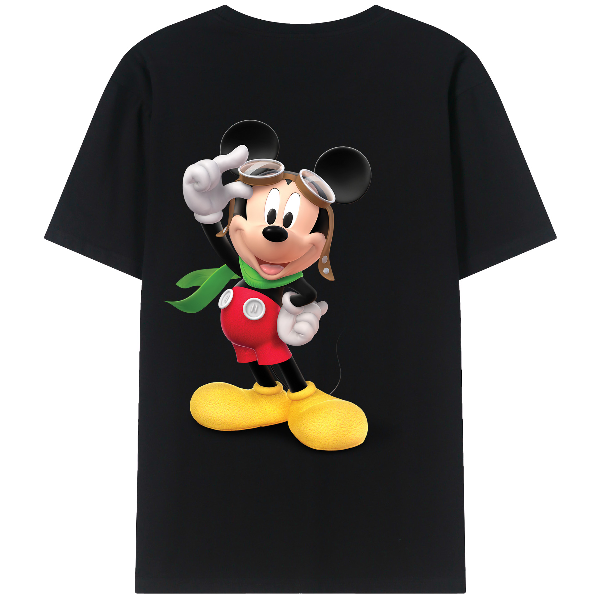 （画像用） ミッキーマウス Mickey Mouse レディース半袖Tシャツ(バックプリント)
