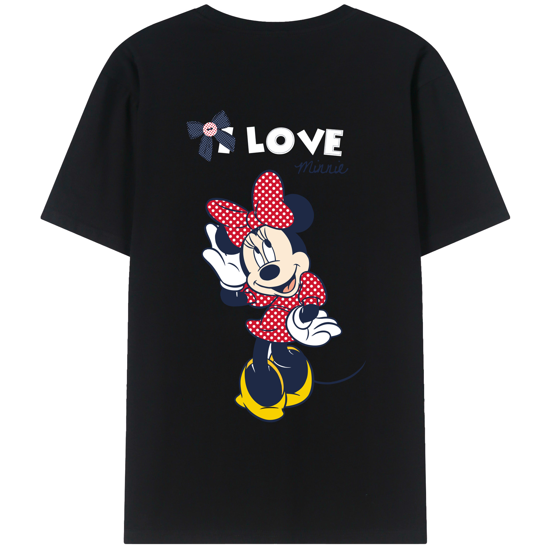 （画像用） ミッキーマウス Mickey Mouse レディース半袖Tシャツ(バックプリント)