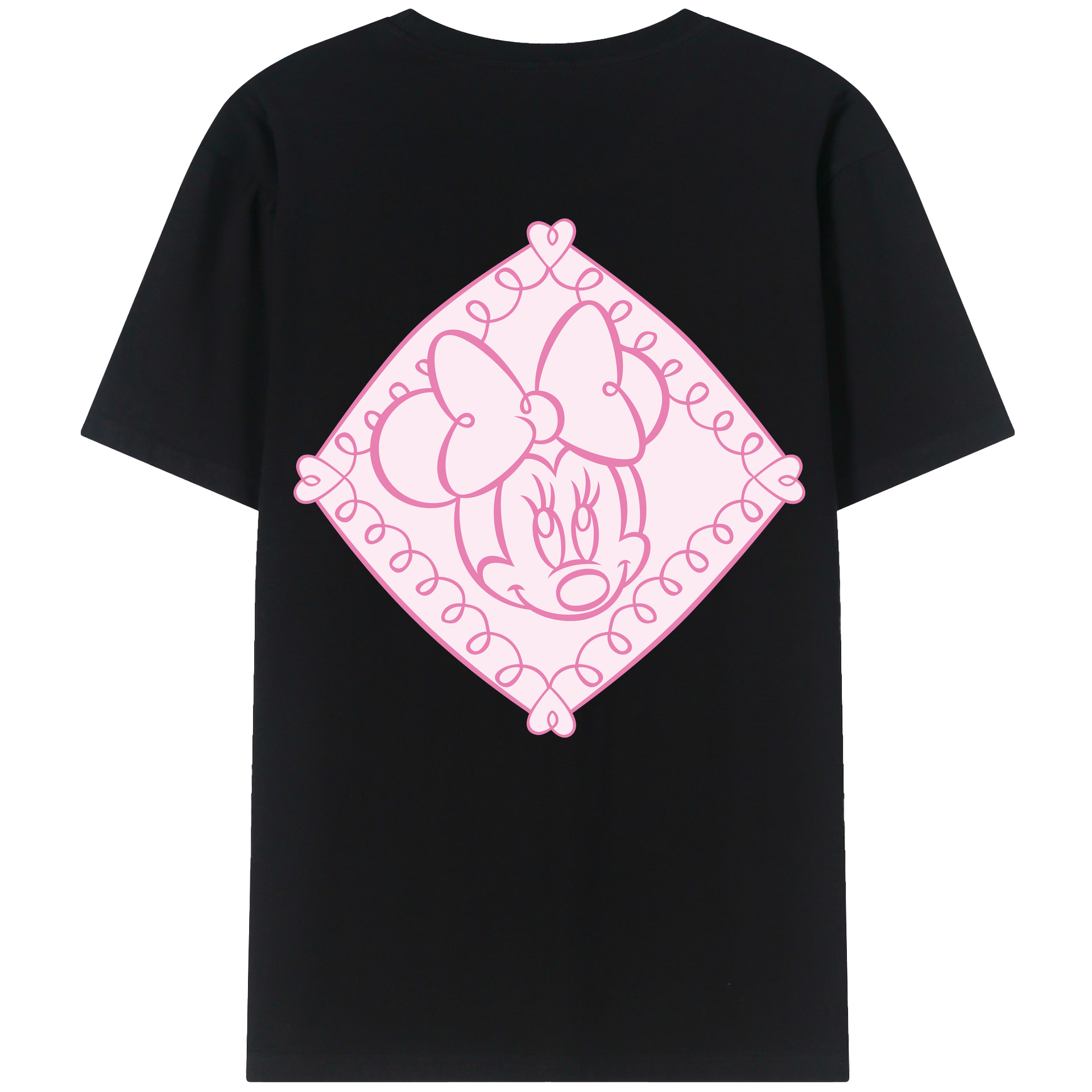 （画像用） ミッキーマウス Mickey Mouse レディース半袖Tシャツ(バックプリント)