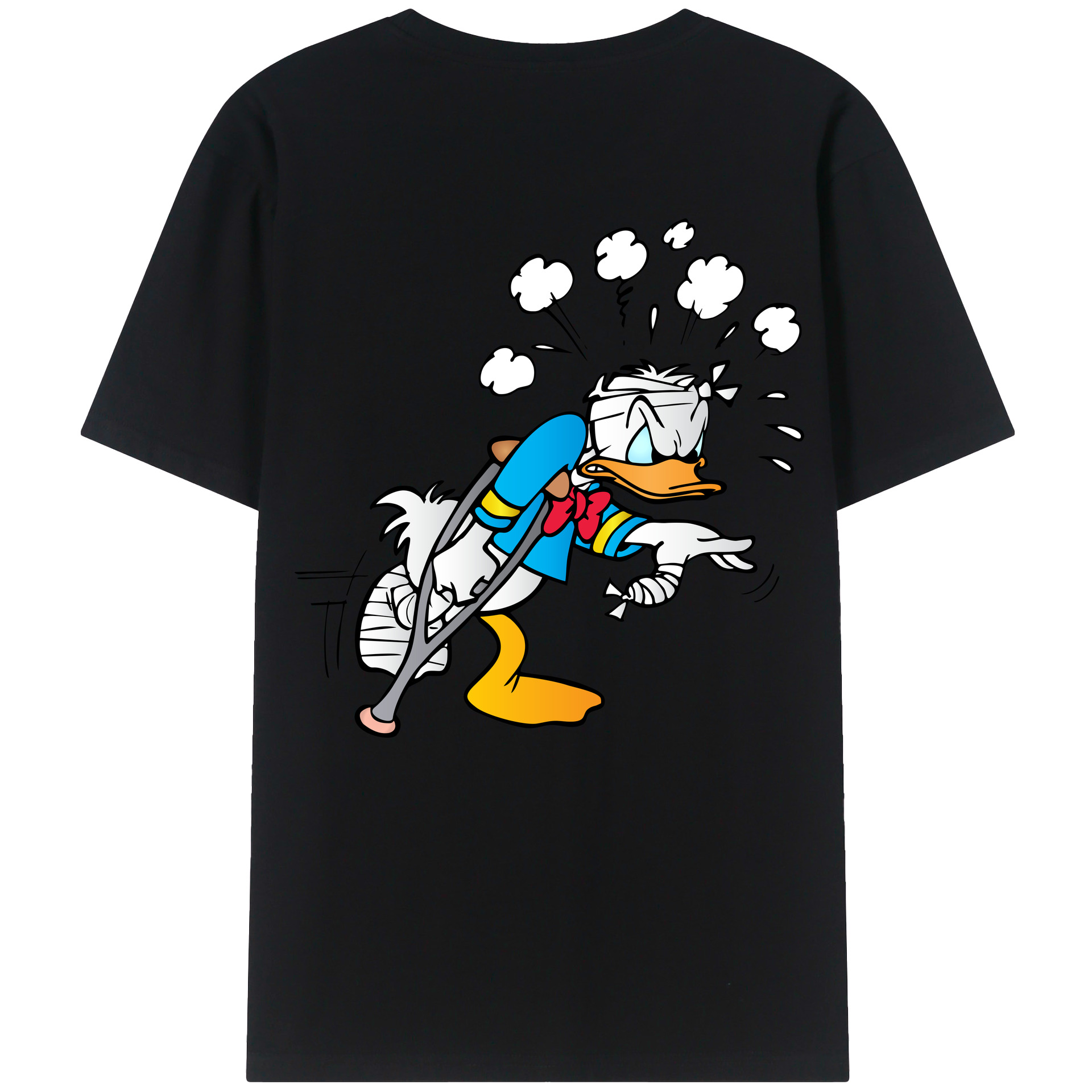 （画像用） ミッキーマウス Mickey Mouse レディース半袖Tシャツ(バックプリント)