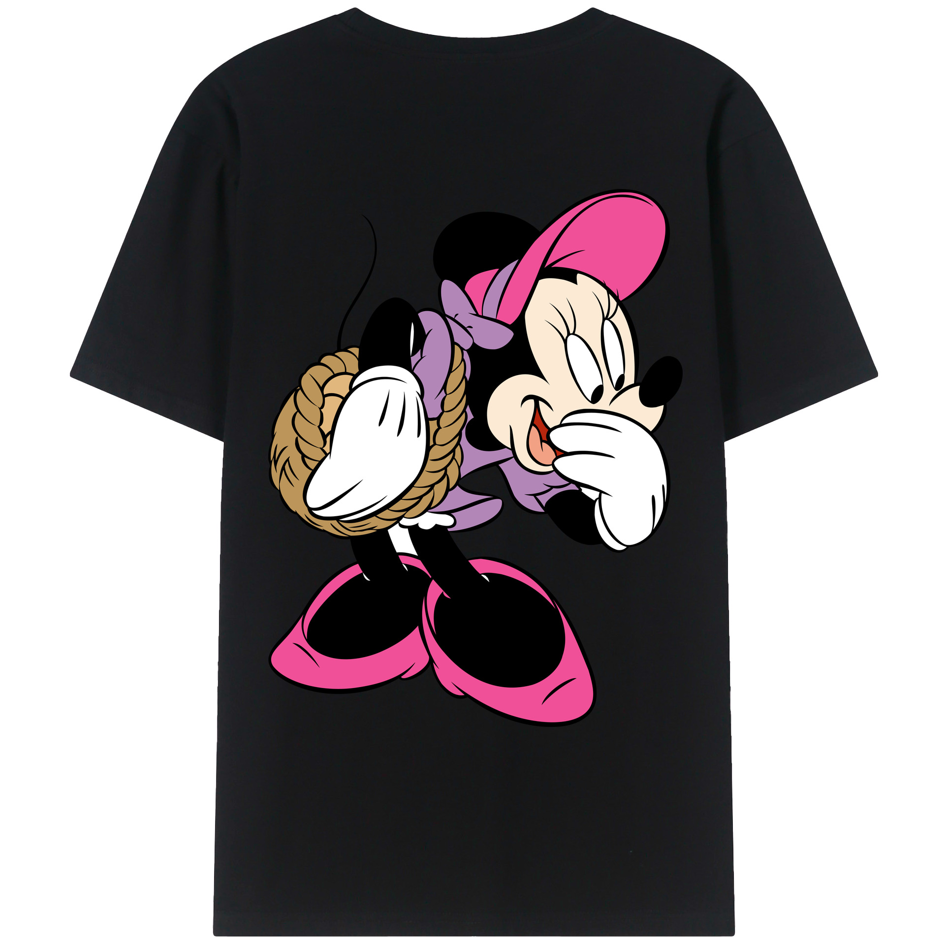 （画像用） ミッキーマウス Mickey Mouse レディース半袖Tシャツ(バックプリント)
