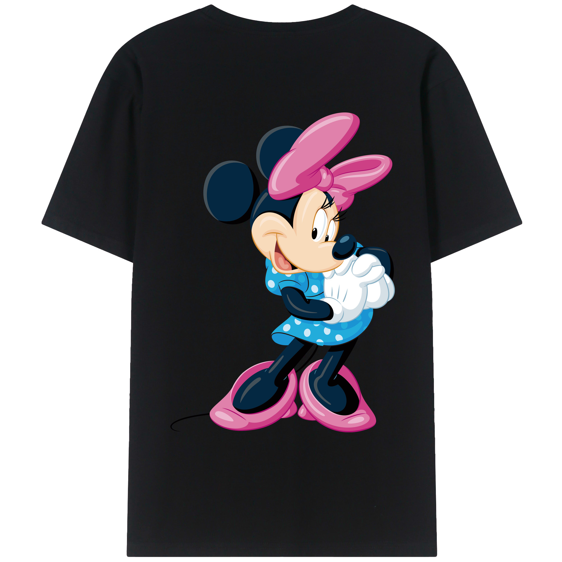 （画像用） ミッキーマウス Mickey Mouse レディース半袖Tシャツ(バックプリント)