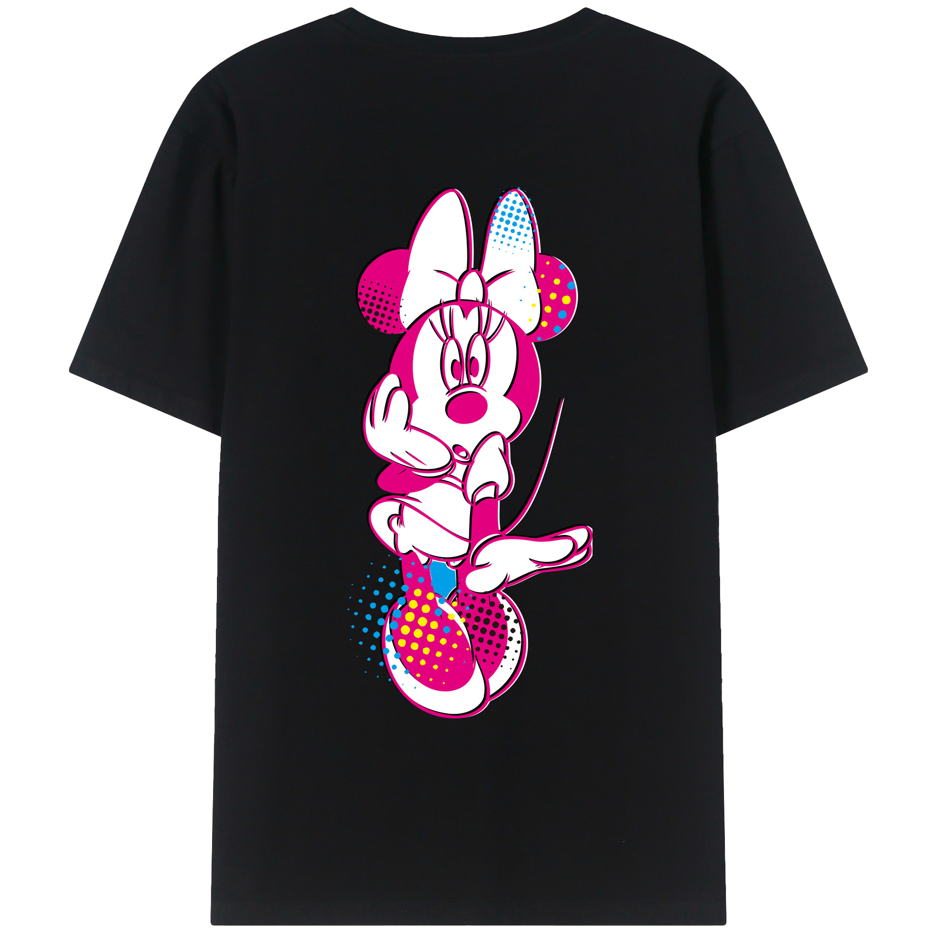 （画像用） ミッキーマウス Mickey Mouse レディース半袖Tシャツ(バックプリント)