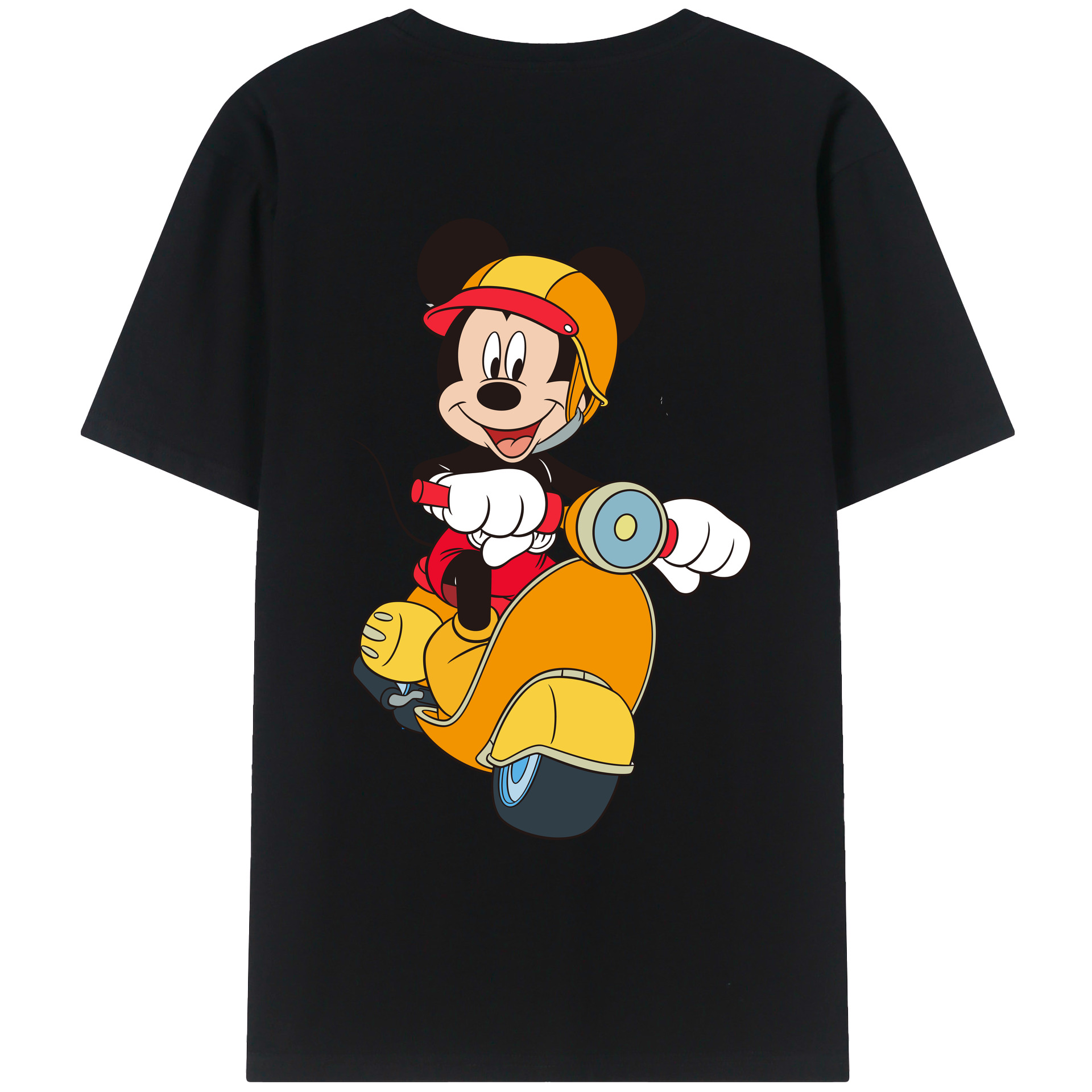 （画像用） ミッキーマウス Mickey Mouse レディース半袖Tシャツ(バックプリント)