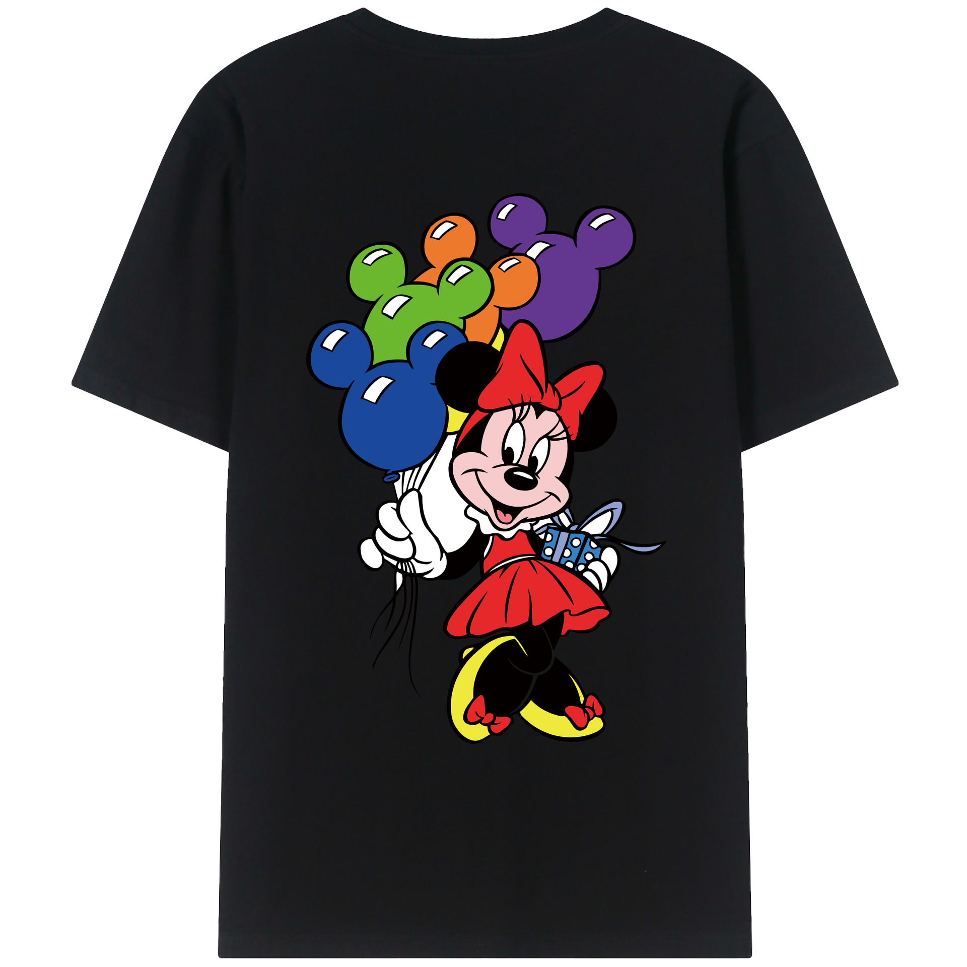 （画像用） ミッキーマウス Mickey Mouse レディース半袖Tシャツ(バックプリント)