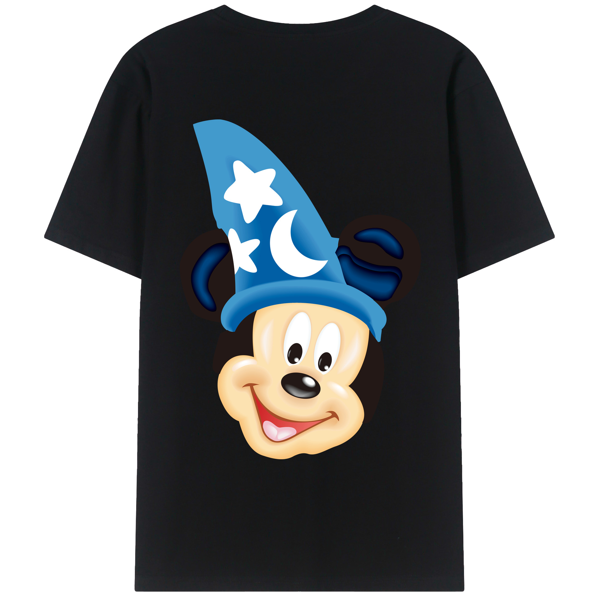 （画像用） ミッキーマウス Mickey Mouse レディース半袖Tシャツ(バックプリント)