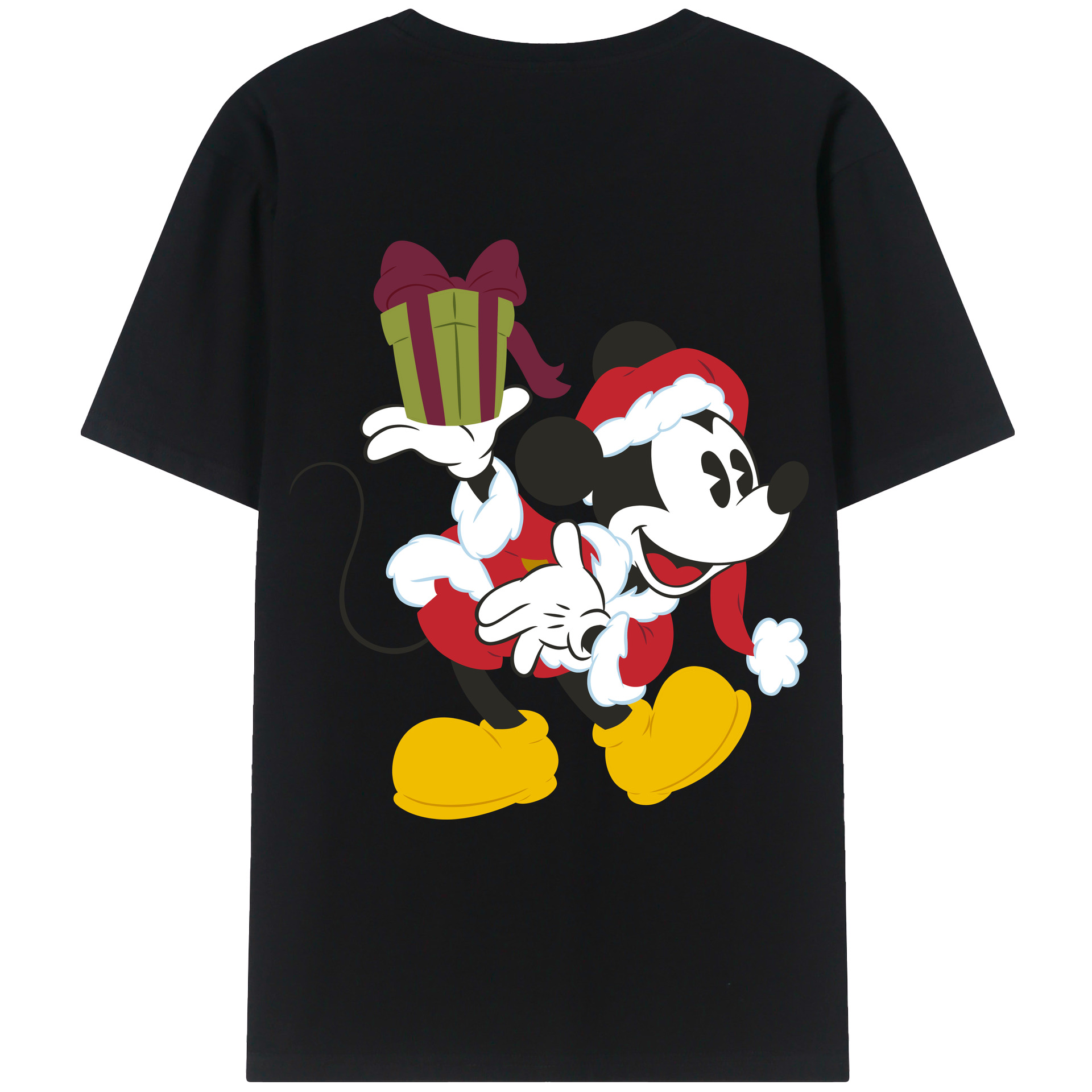 （画像用） ミッキーマウス Mickey Mouse レディース半袖Tシャツ(バックプリント)