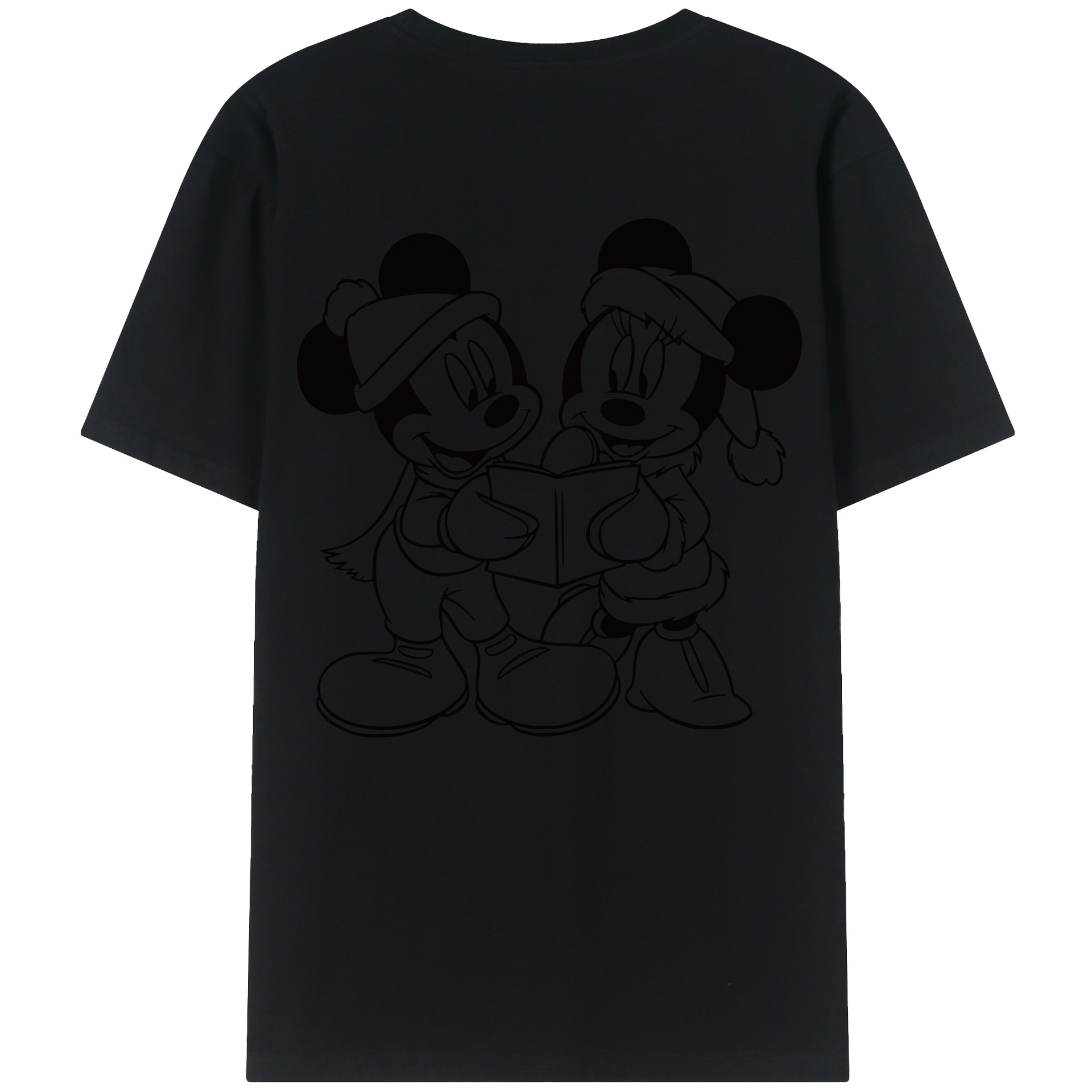 （画像用） ミッキーマウス Mickey Mouse レディース半袖Tシャツ(バックプリント)