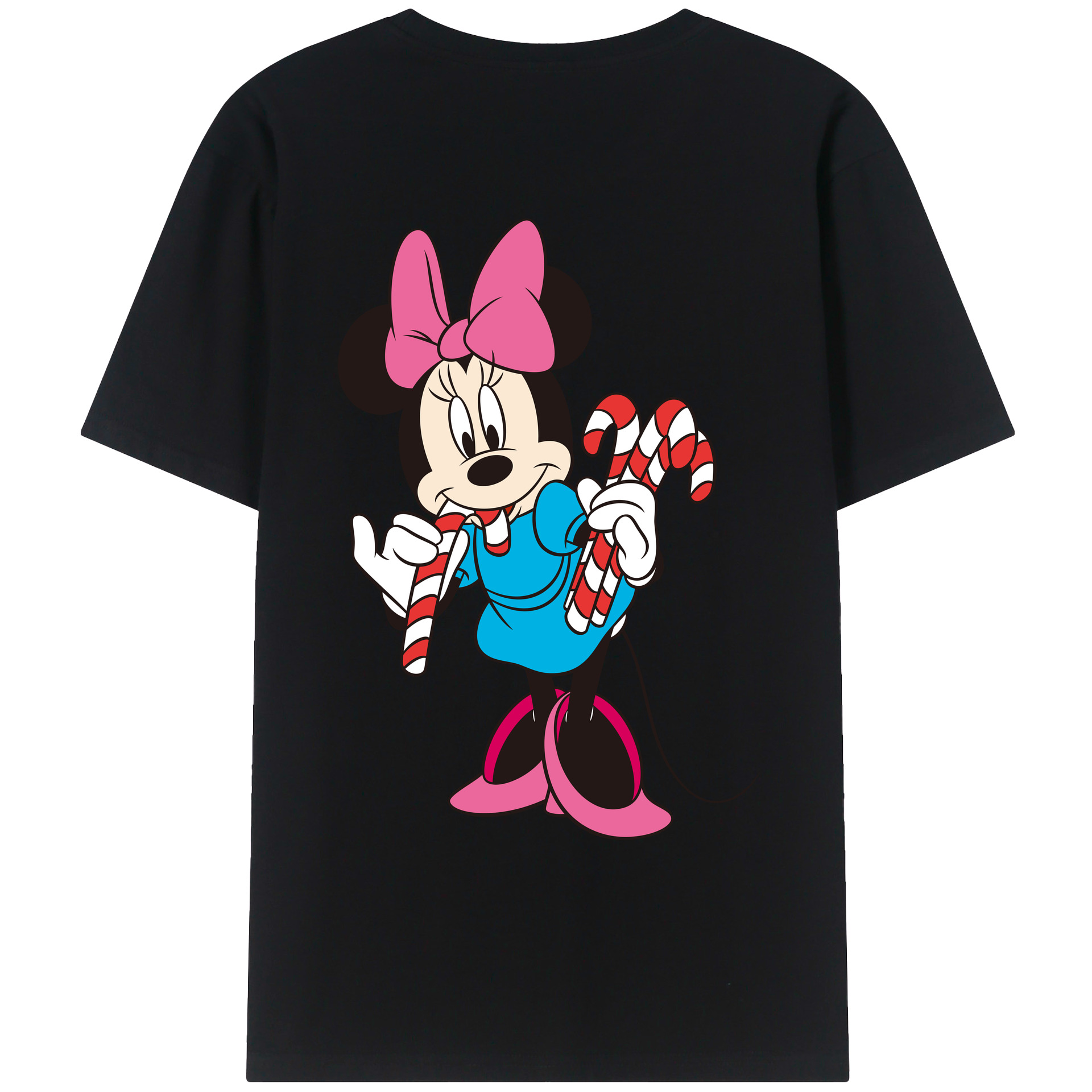 （画像用） ミッキーマウス Mickey Mouse レディース半袖Tシャツ(バックプリント)