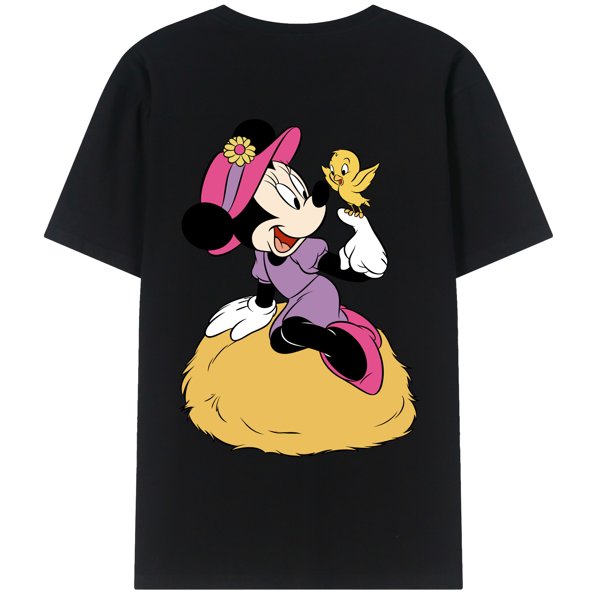 （画像用） ミッキーマウス Mickey Mouse レディース半袖Tシャツ(バックプリント)