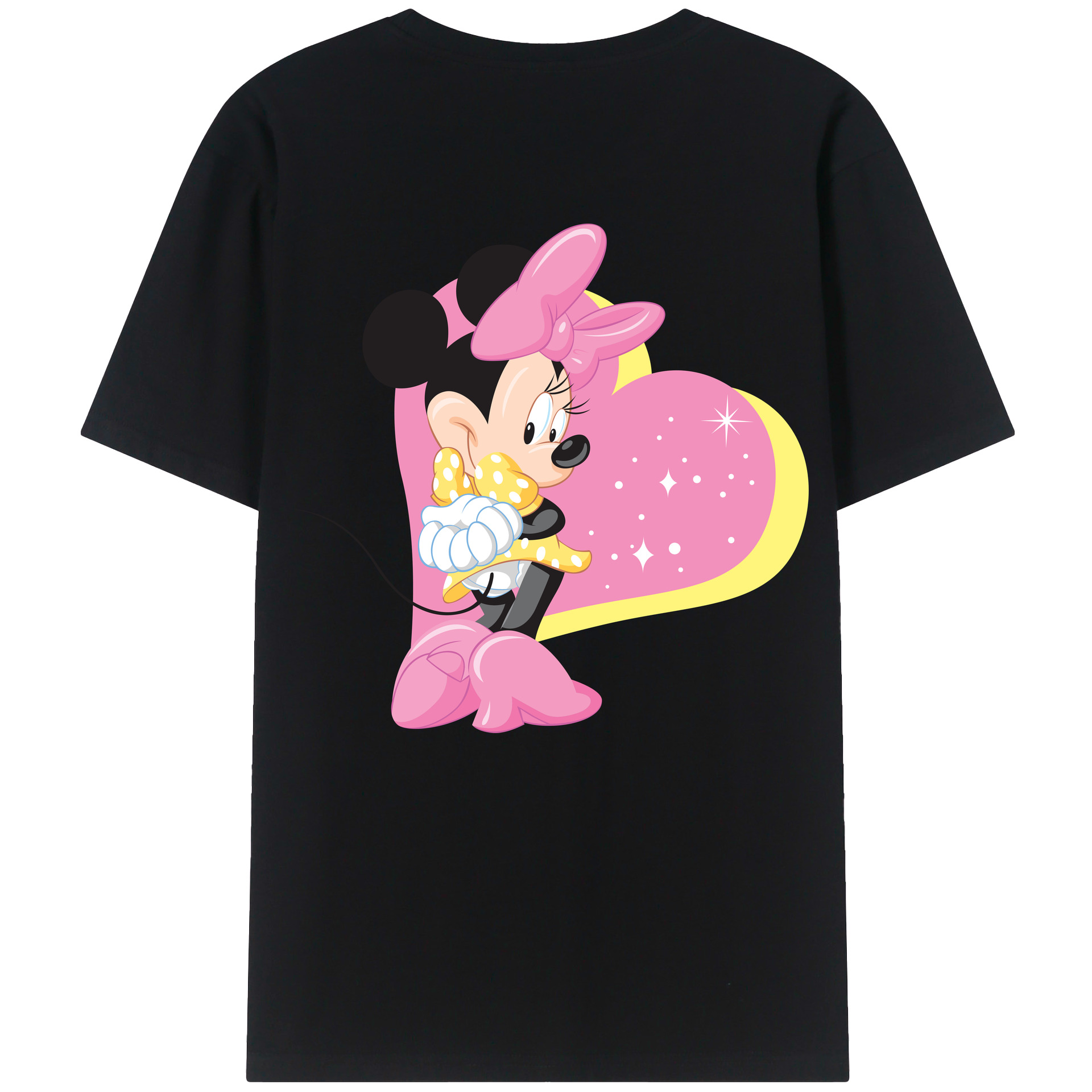 （画像用） ミッキーマウス Mickey Mouse レディース半袖Tシャツ(バックプリント)