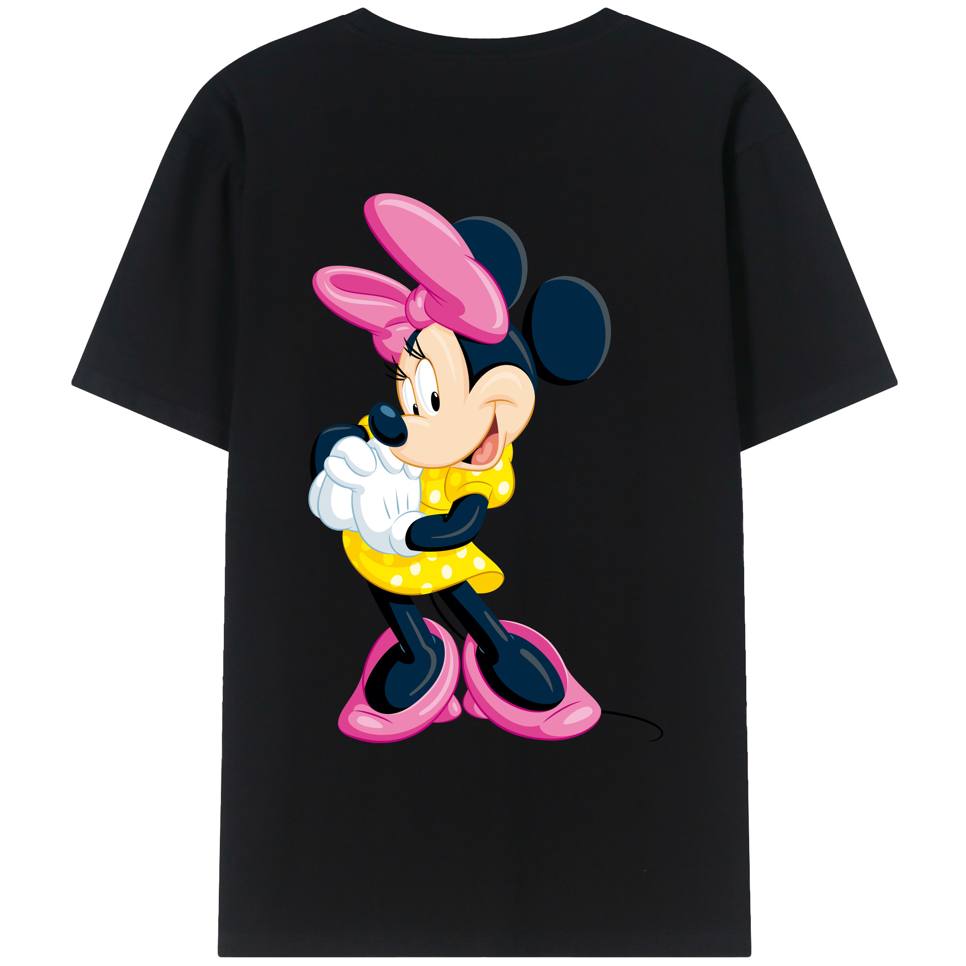 （画像用） ミッキーマウス Mickey Mouse レディース半袖Tシャツ(バックプリント)