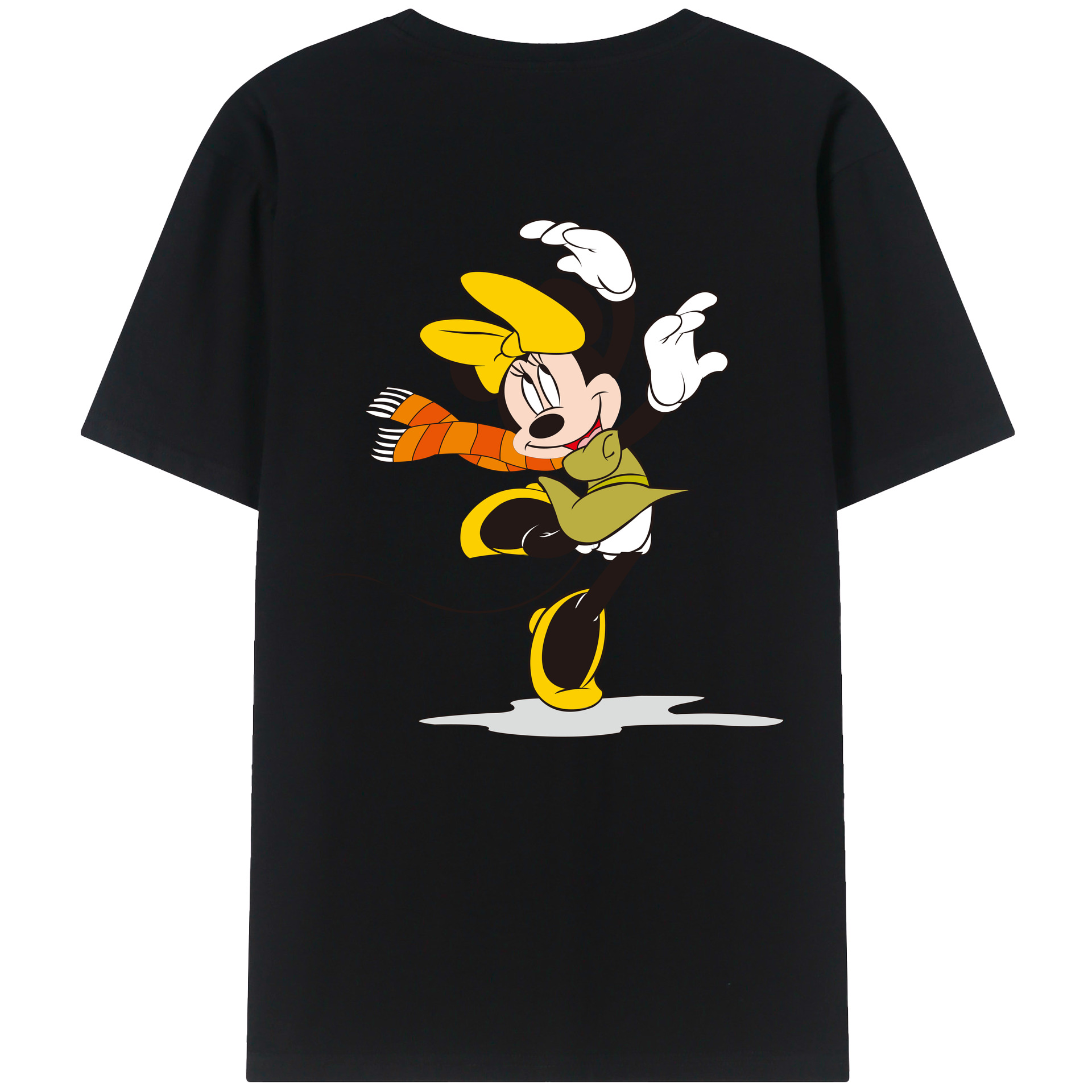 （画像用） ミッキーマウス Mickey Mouse レディース半袖Tシャツ(バックプリント)