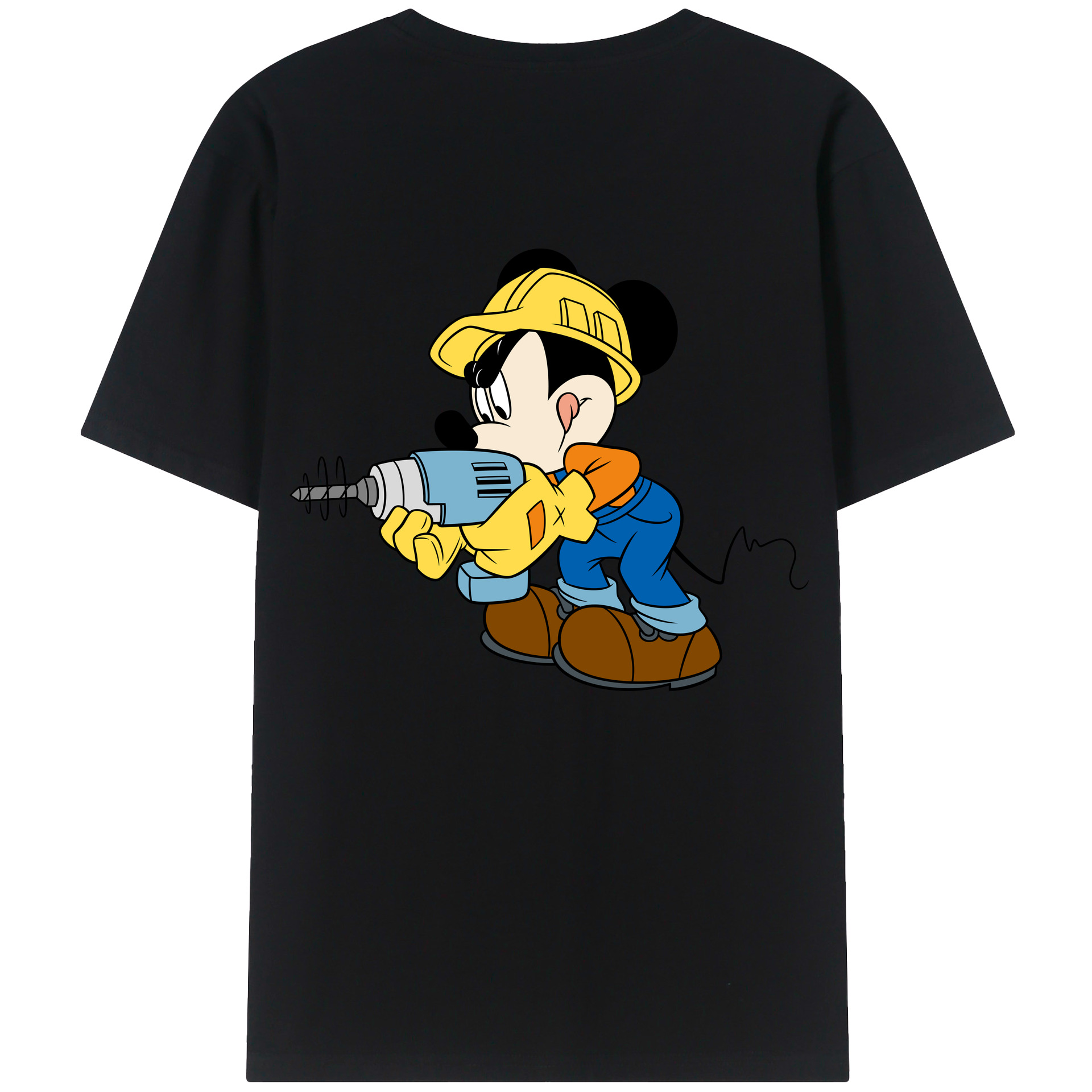 （画像用） ミッキーマウス Mickey Mouse レディース半袖Tシャツ(バックプリント)