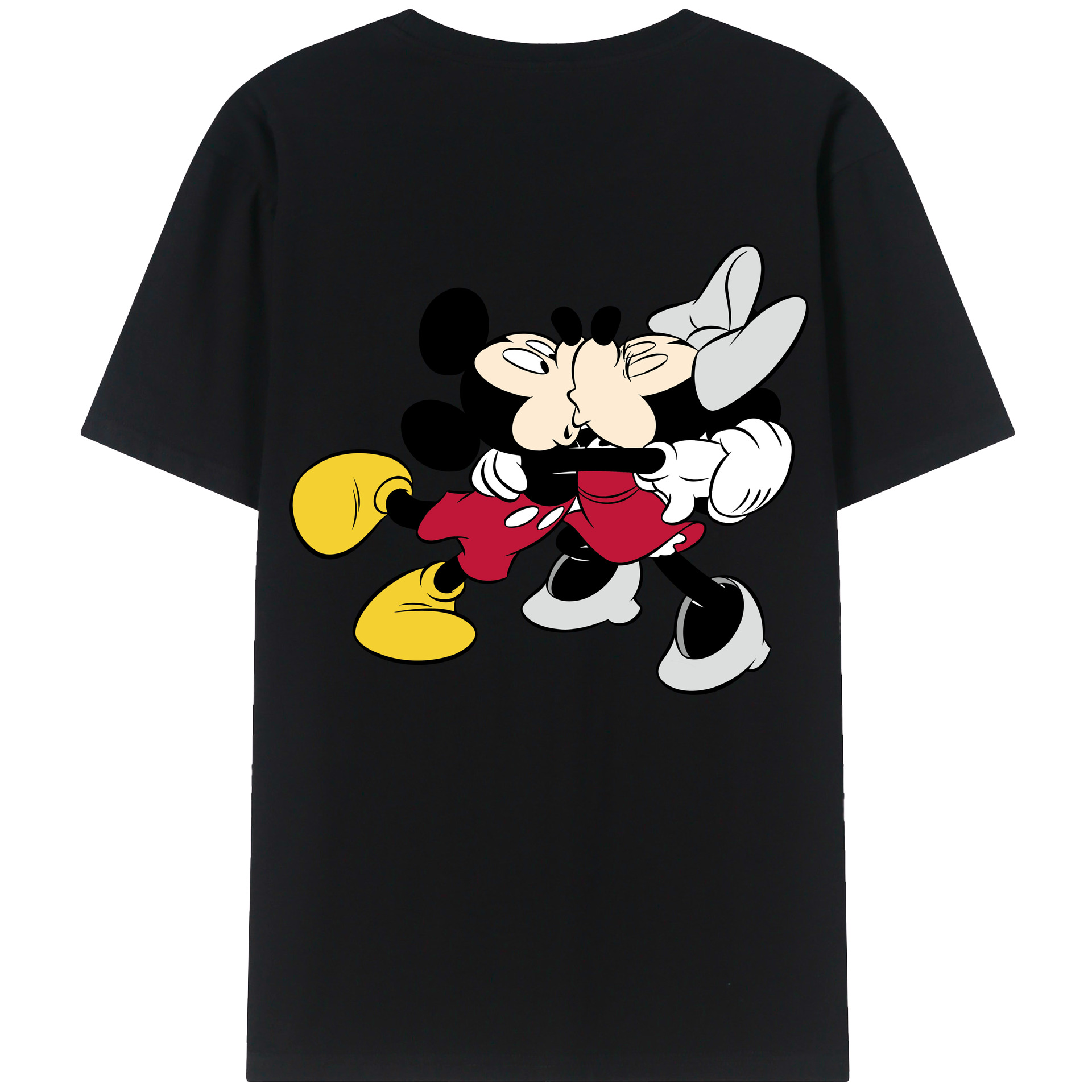 （画像用） ミッキーマウス Mickey Mouse レディース半袖Tシャツ(バックプリント)