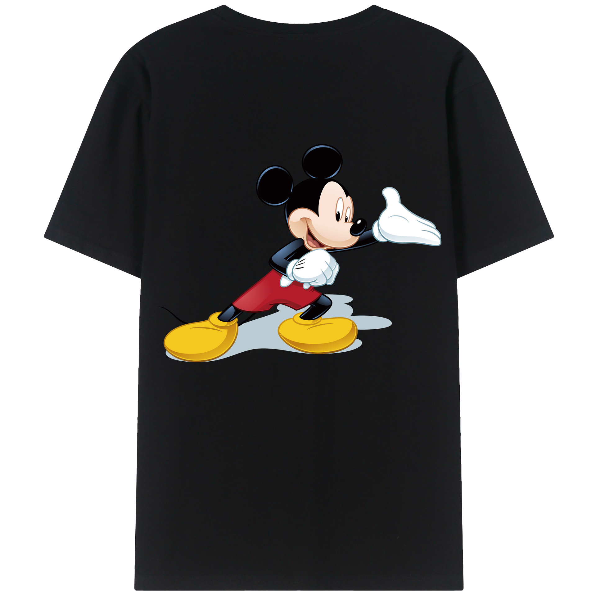 （画像用） ミッキーマウス Mickey Mouse レディース半袖Tシャツ(バックプリント)