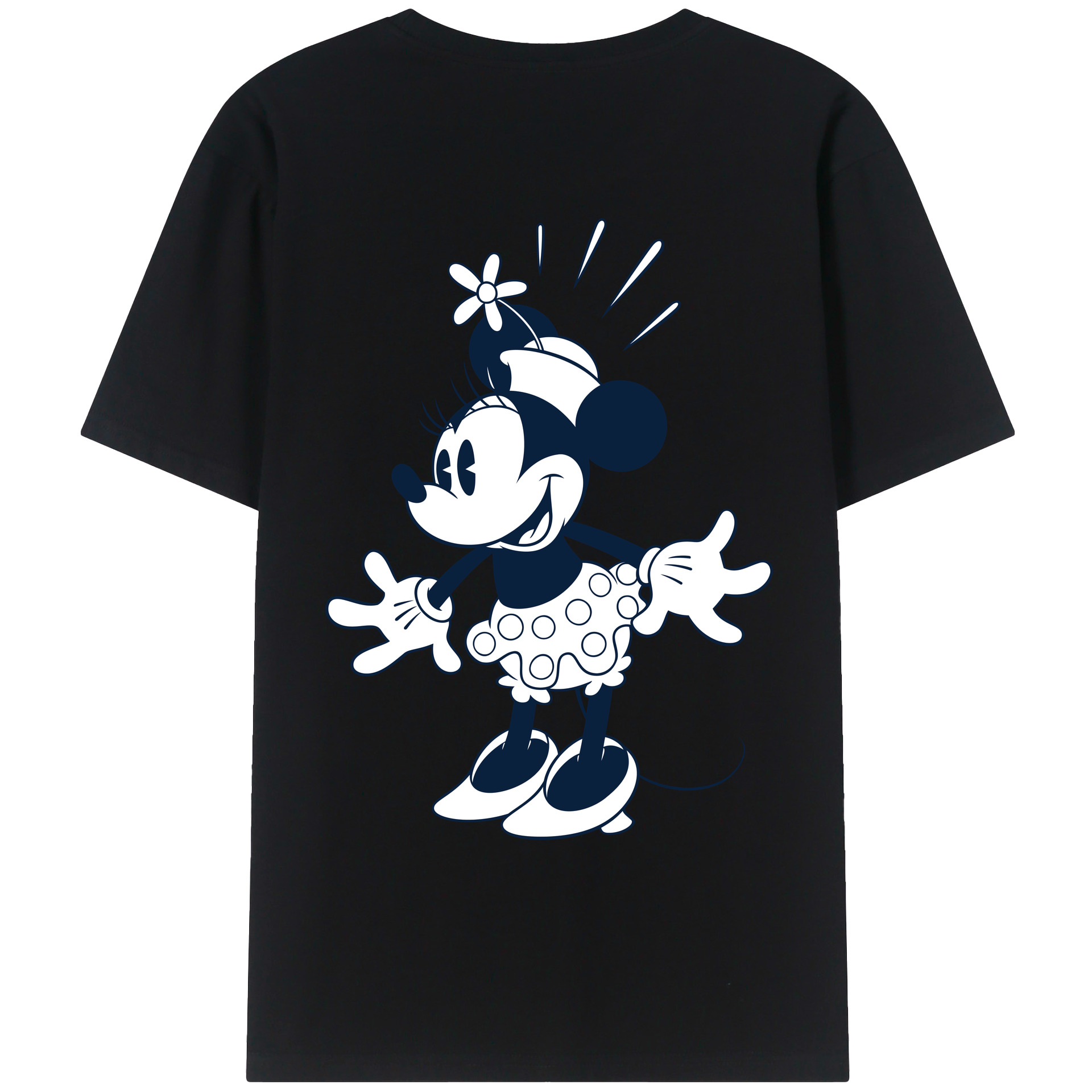 （画像用） ミッキーマウス Mickey Mouse レディース半袖Tシャツ(バックプリント)