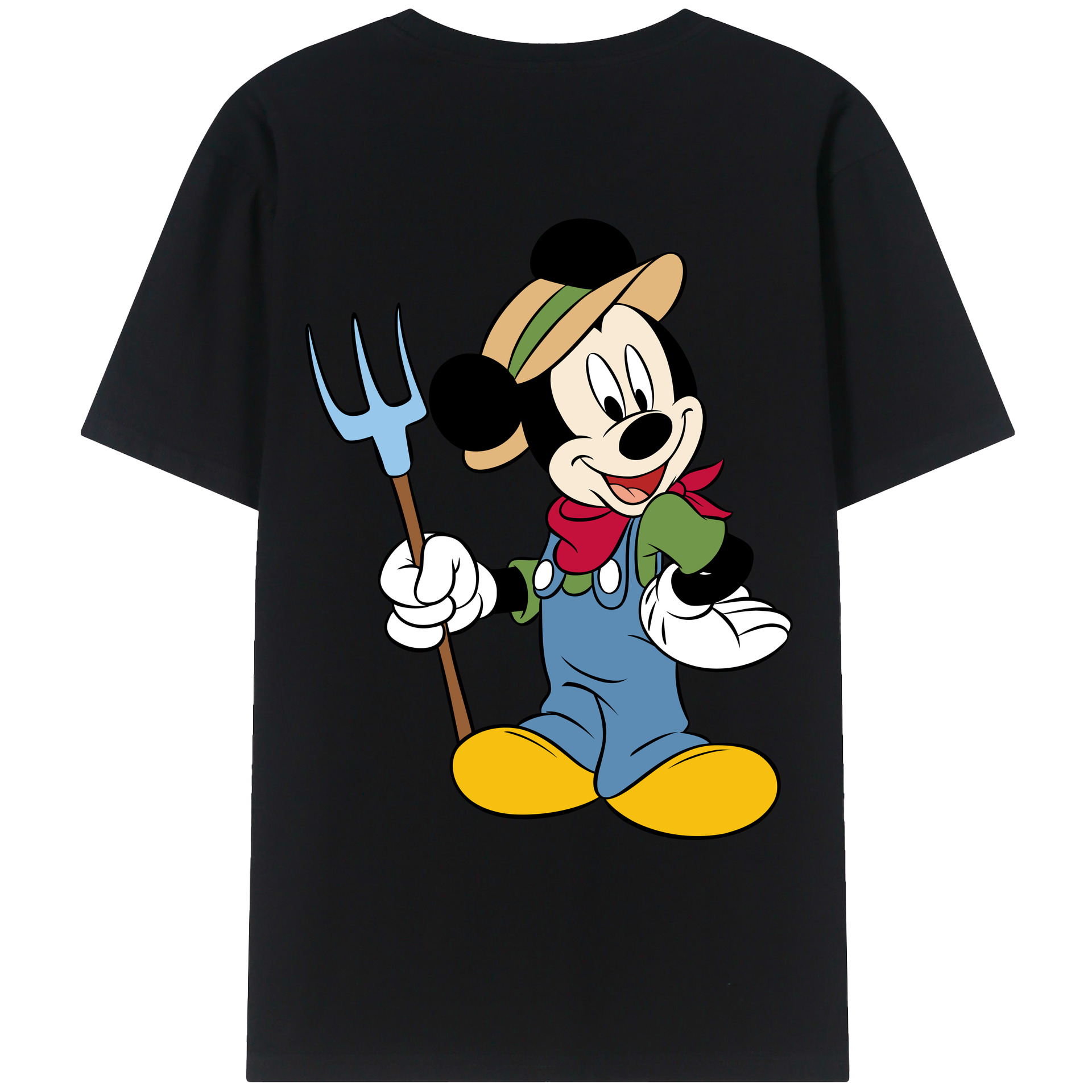 （画像用） ミッキーマウス Mickey Mouse レディース半袖Tシャツ(バックプリント)