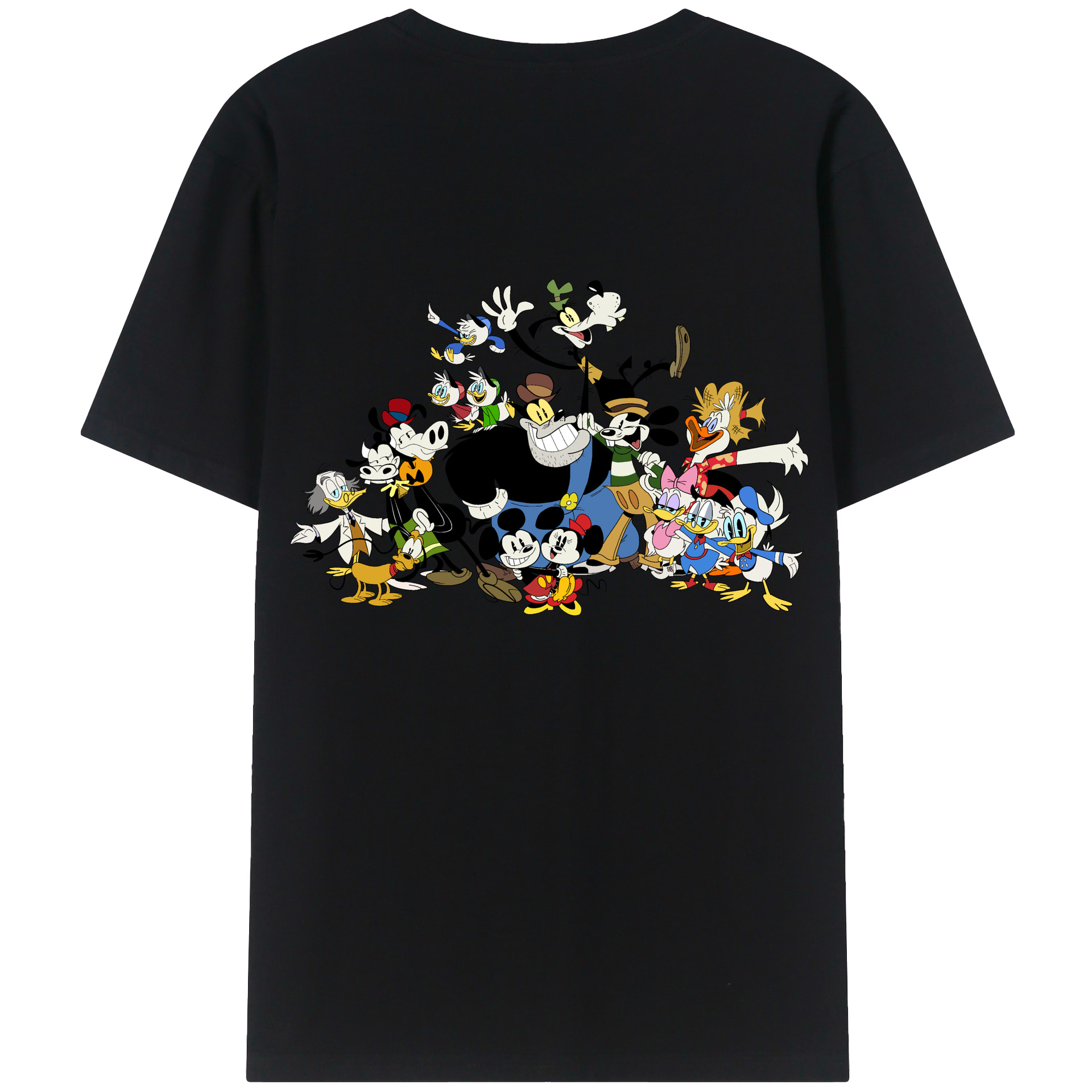 （画像用） ミッキーマウス Mickey Mouse レディース半袖Tシャツ(バックプリント)