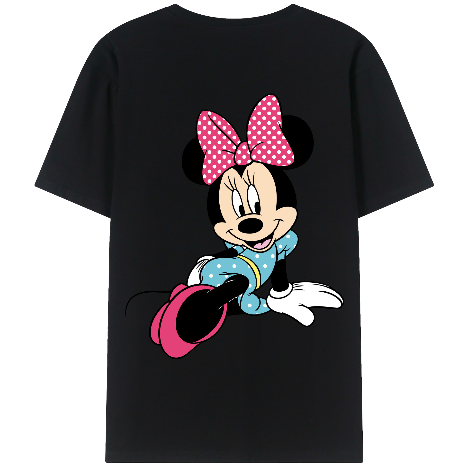 （画像用） ミッキーマウス Mickey Mouse レディース半袖Tシャツ(バックプリント)