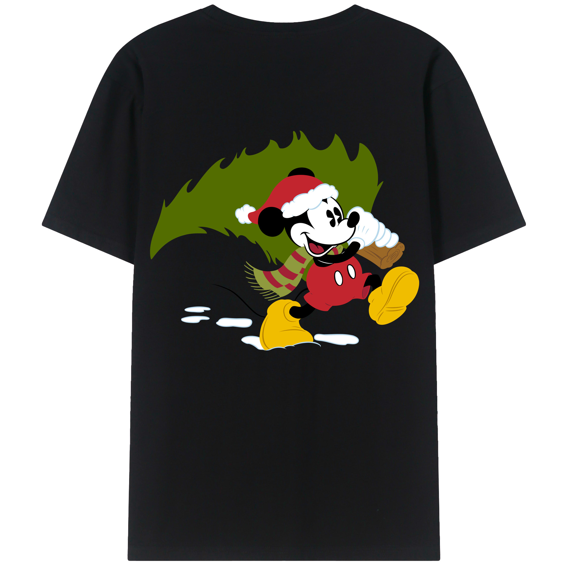 （画像用） ミッキーマウス Mickey Mouse レディース半袖Tシャツ(バックプリント)