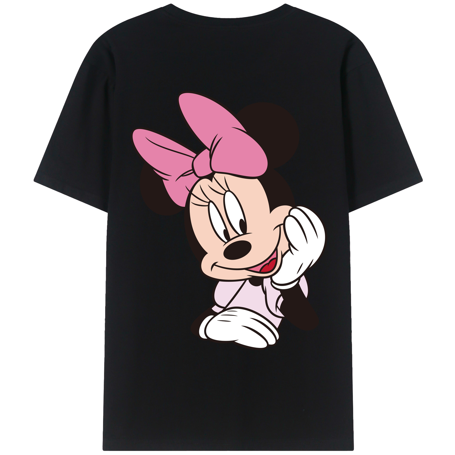 （画像用） ミッキーマウス Mickey Mouse レディース半袖Tシャツ(バックプリント)
