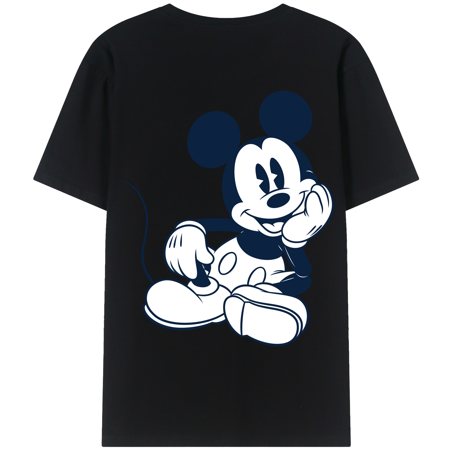 （画像用） ミッキーマウス Mickey Mouse レディース半袖Tシャツ(バックプリント)