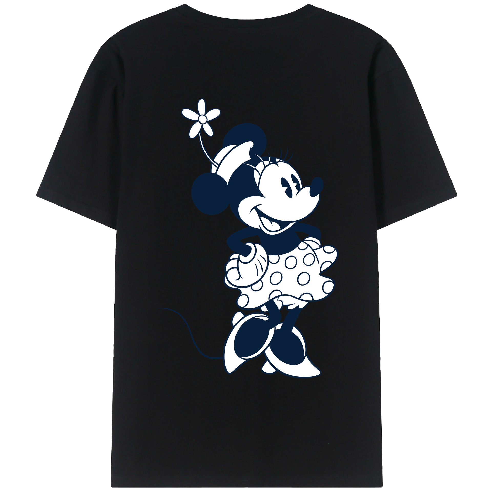 （画像用） ミッキーマウス Mickey Mouse レディース半袖Tシャツ(バックプリント)