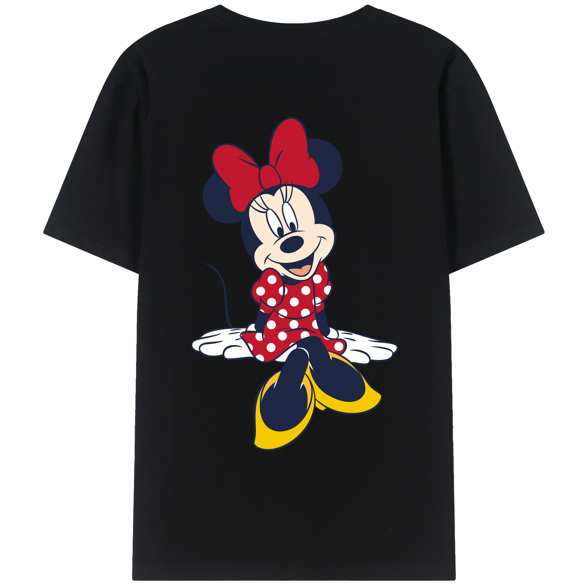 （画像用） ミッキーマウス Mickey Mouse レディース半袖Tシャツ(バックプリント)