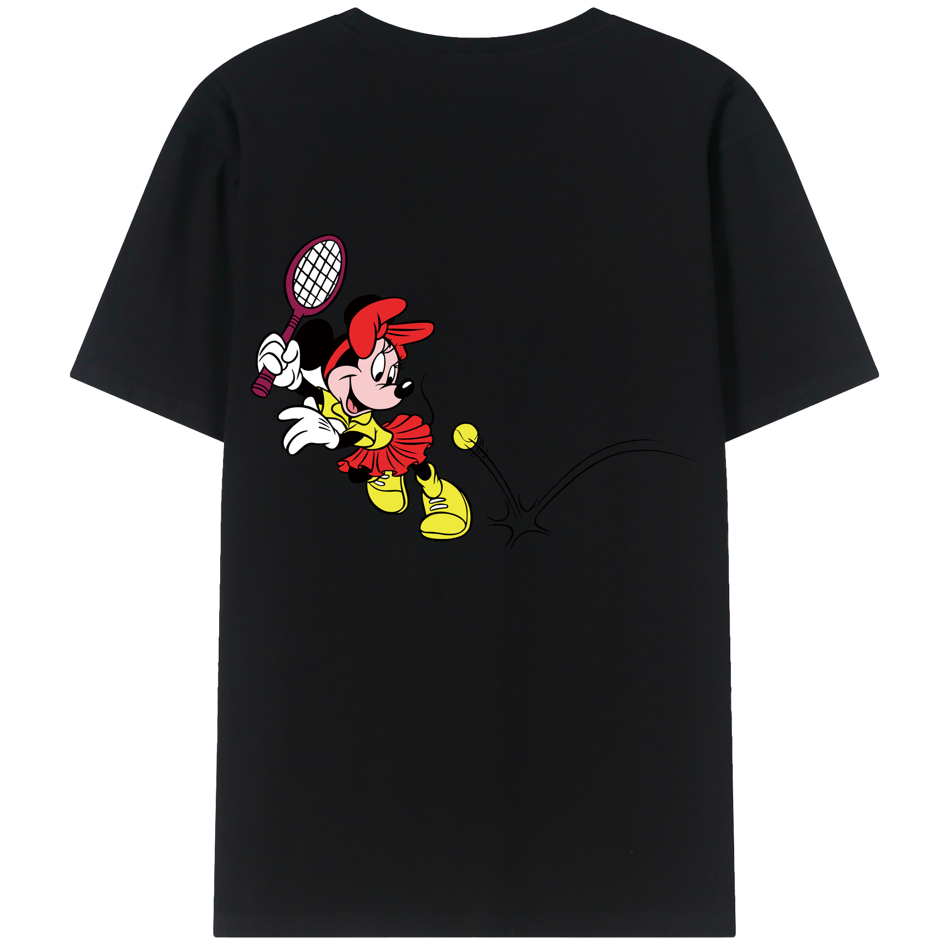（画像用） ミッキーマウス Mickey Mouse レディース半袖Tシャツ(バックプリント)