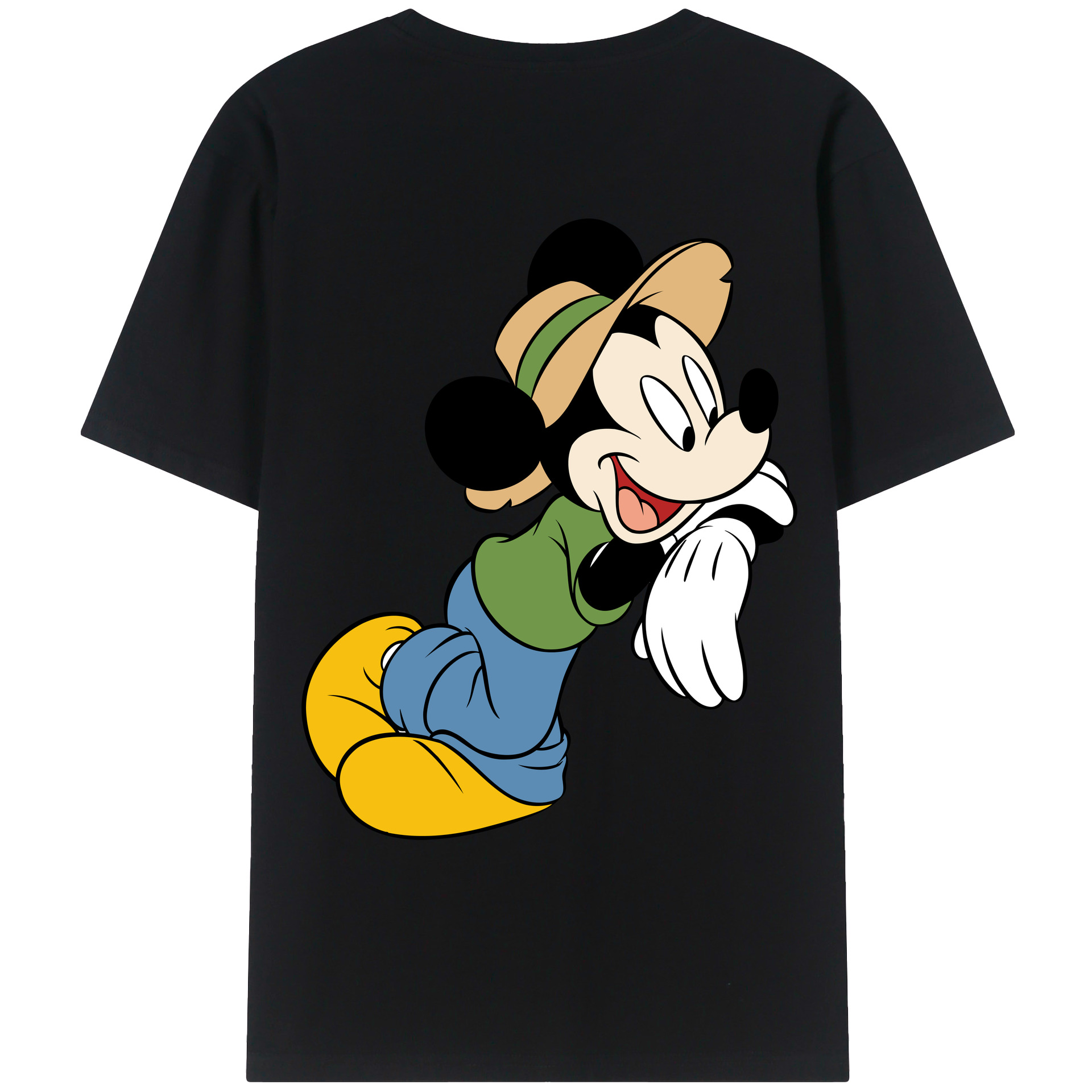 （画像用） ミッキーマウス Mickey Mouse レディース半袖Tシャツ(バックプリント)