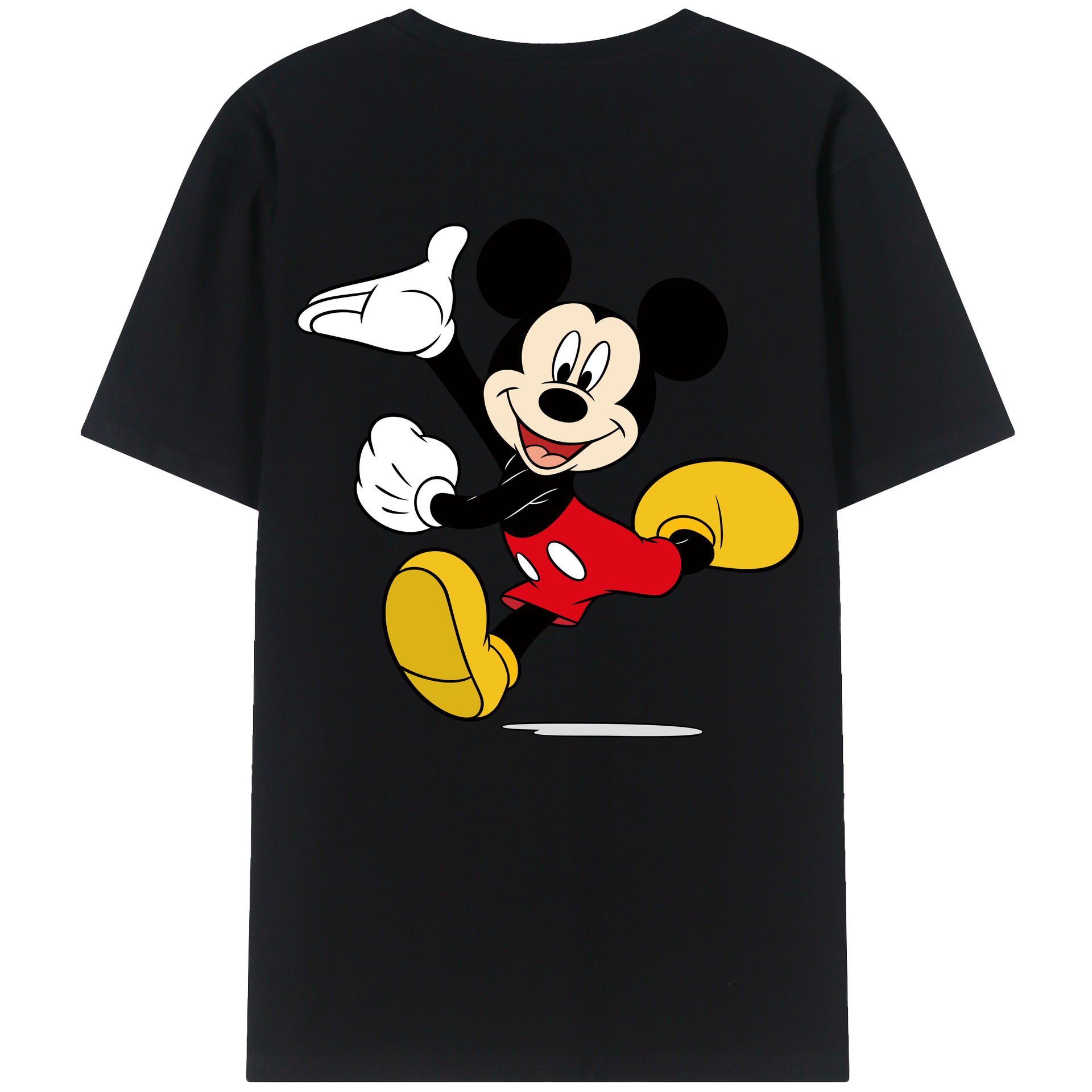 （画像用） ミッキーマウス Mickey Mouse レディース半袖Tシャツ(バックプリント)