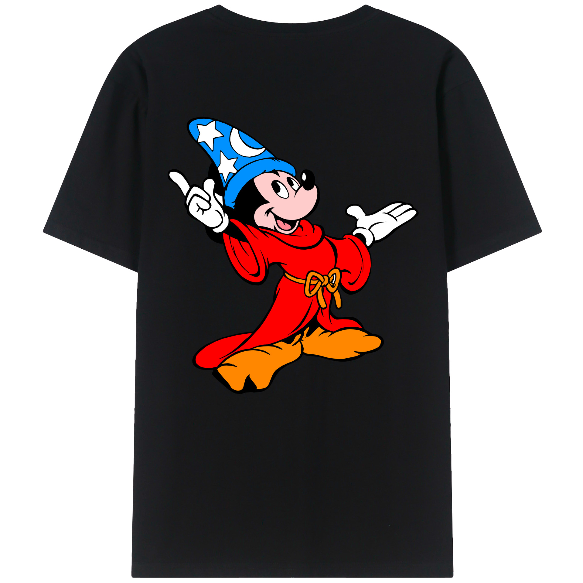 （画像用） ミッキーマウス Mickey Mouse レディース半袖Tシャツ(バックプリント)