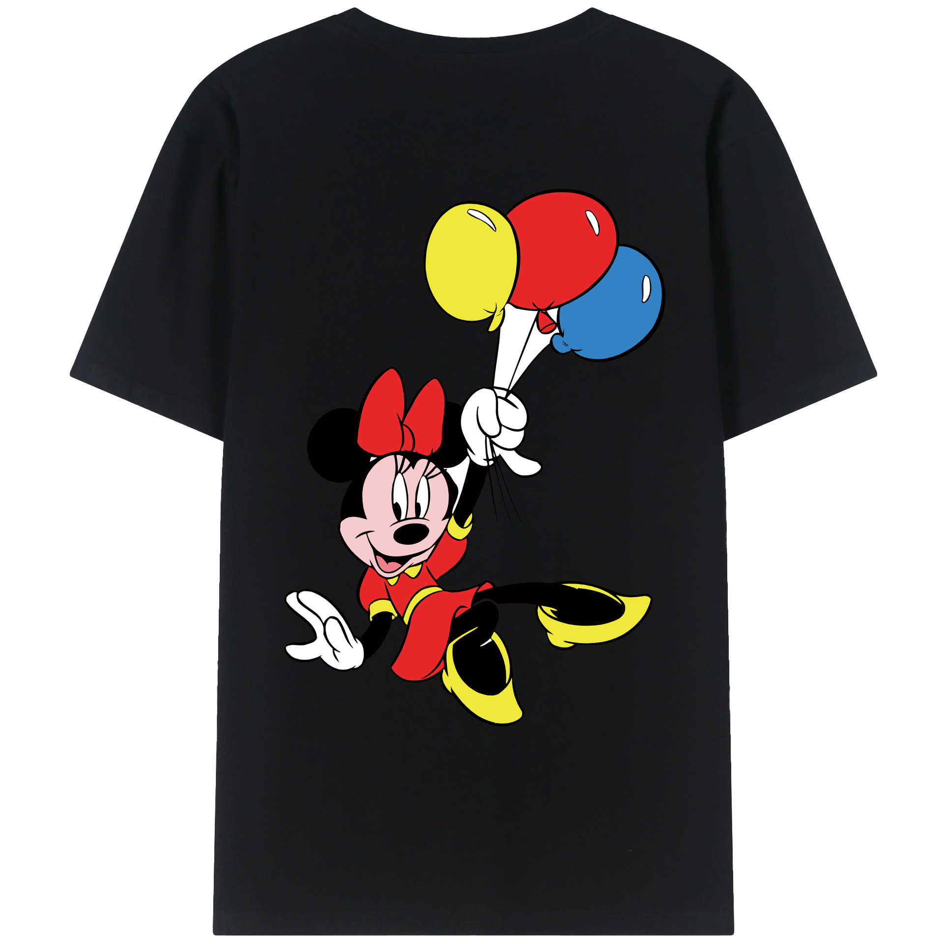 （画像用） ミッキーマウス Mickey Mouse レディース半袖Tシャツ(バックプリント)