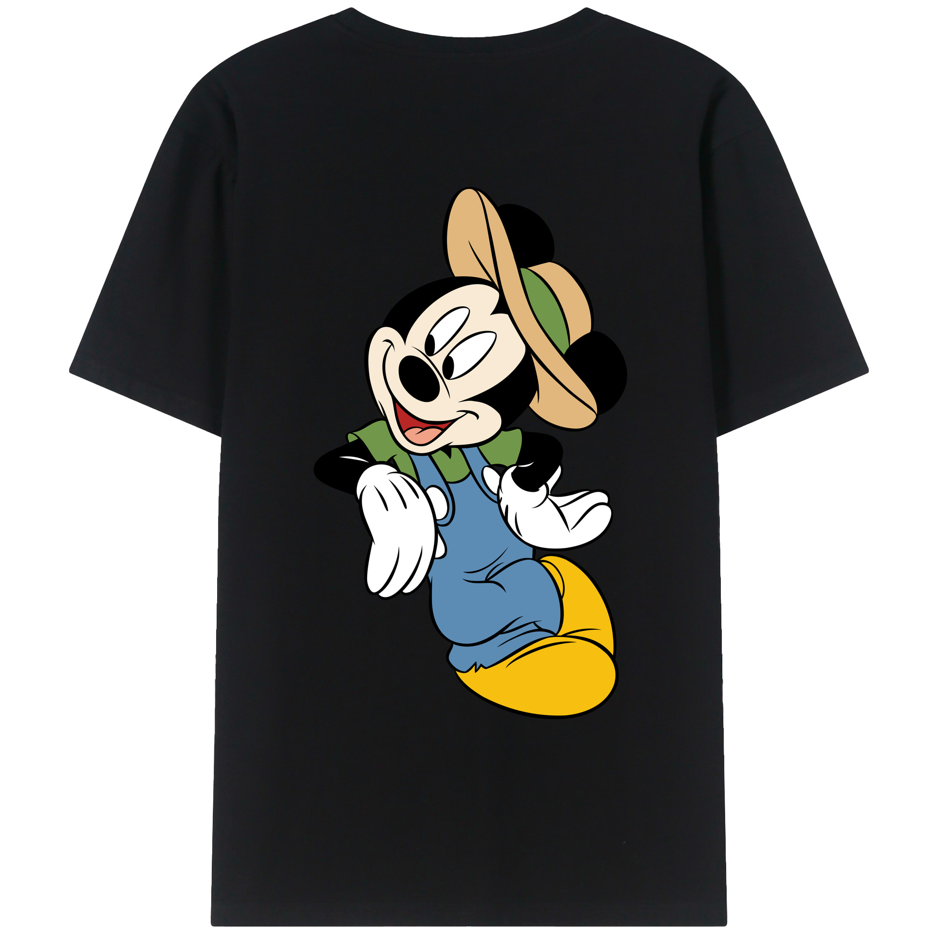 （画像用） ミッキーマウス Mickey Mouse レディース半袖Tシャツ(バックプリント)